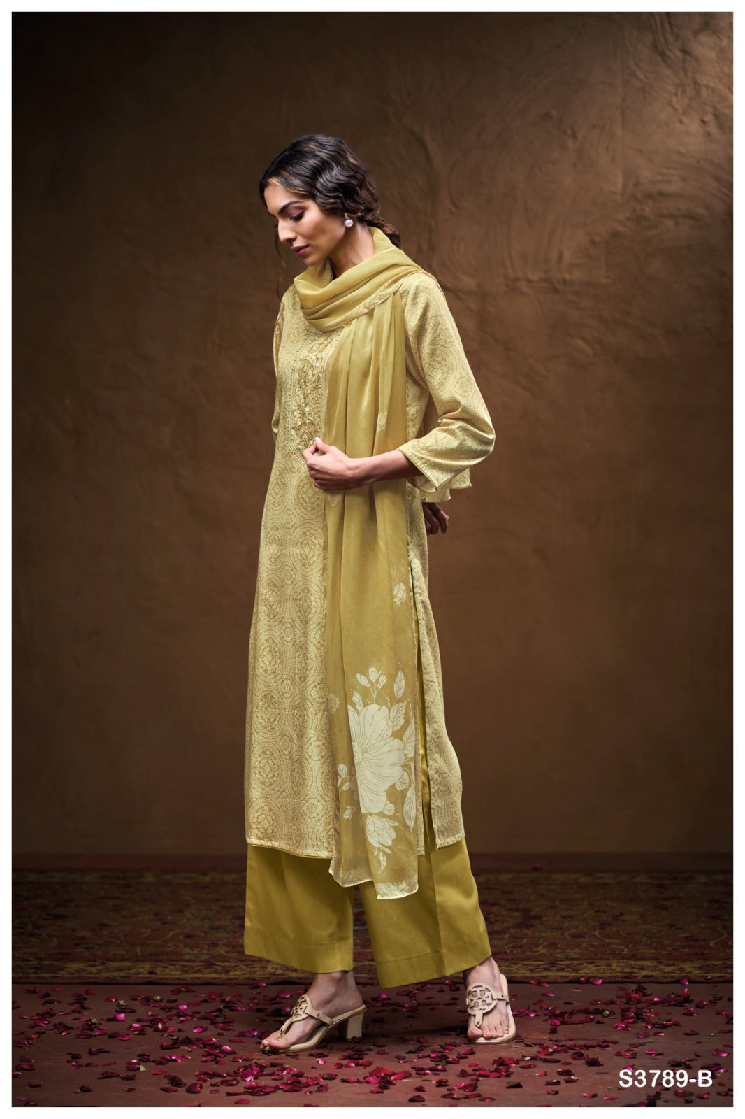 GANGA FASHIONS YASHIKA S3789 | PREMIUM COTTON SATIN- ASHOK LAL & SONS