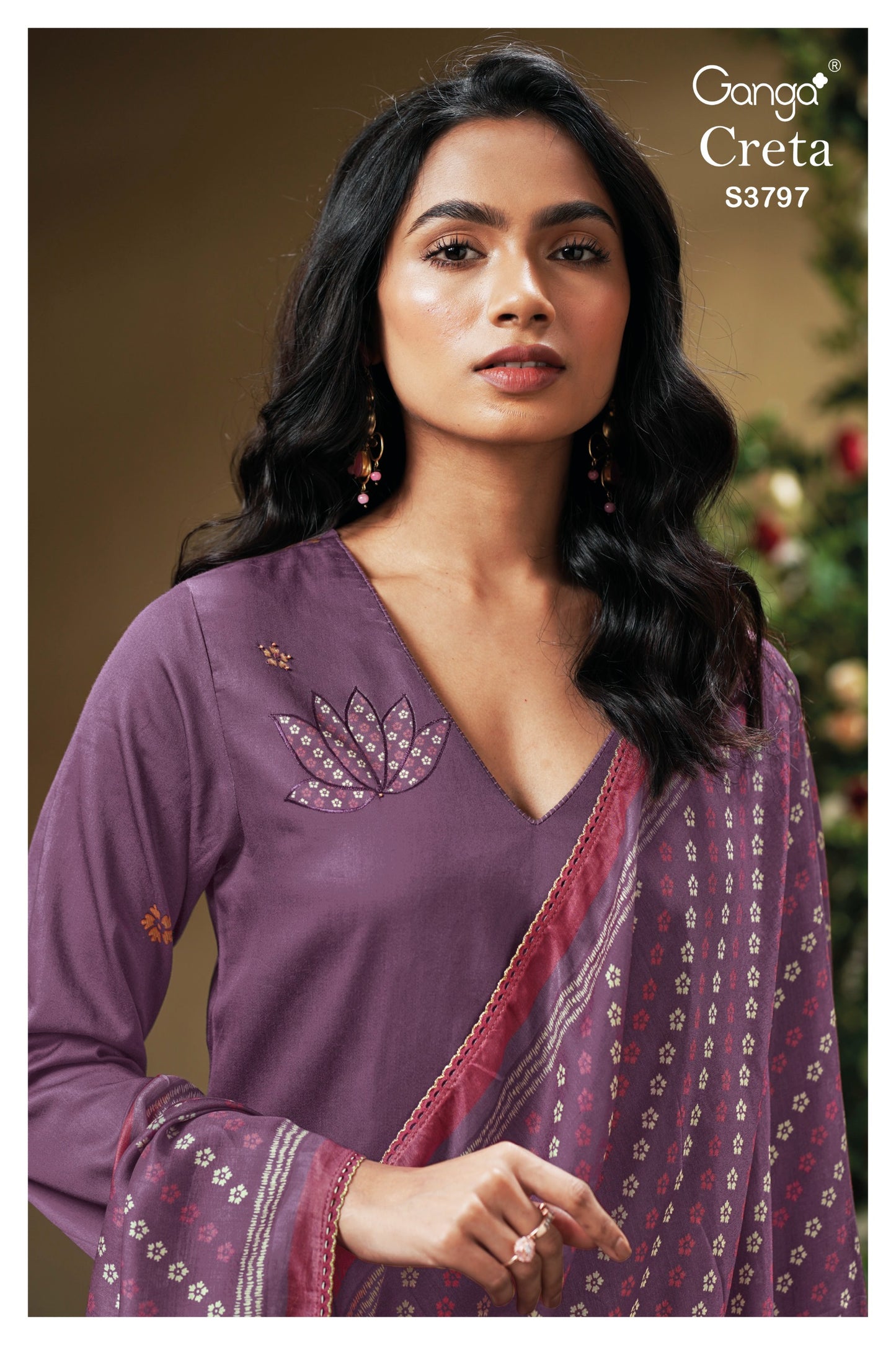 GANGA CRETA S3797 | PREMIUM COTTON SATIN - ASHOK LAL & SONS