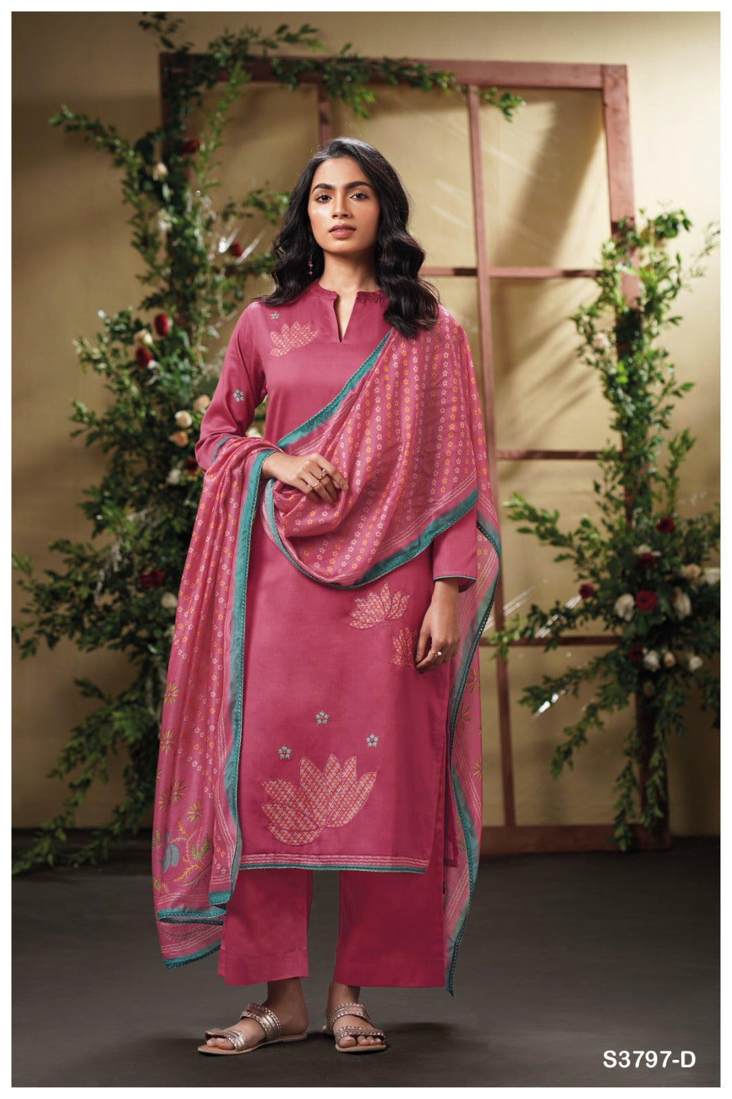 GANGA CRETA S3797 | PREMIUM COTTON SATIN - ASHOK LAL & SONS