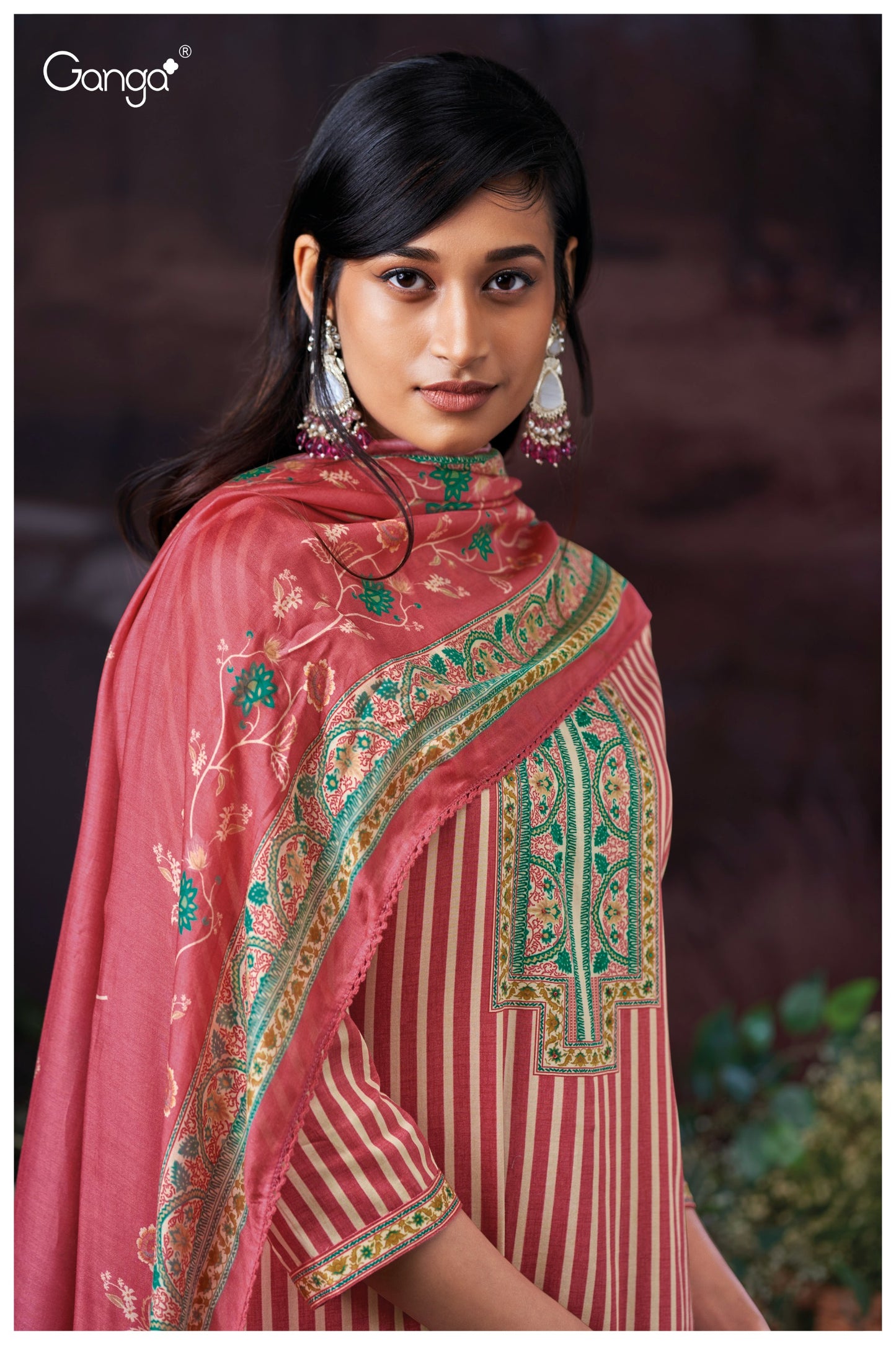 GANGA JOSETTE S3883 | PREMIUM COTTON SATIN BY ASHOK LAL & SONS