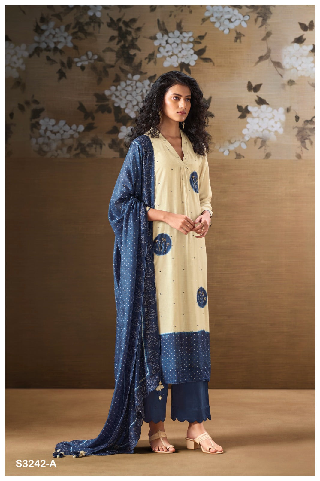 GANGA FASHIONS HARINA S3242 - PREMIUM PURE BEMBERG SILK | ASHOK LAL & SONS