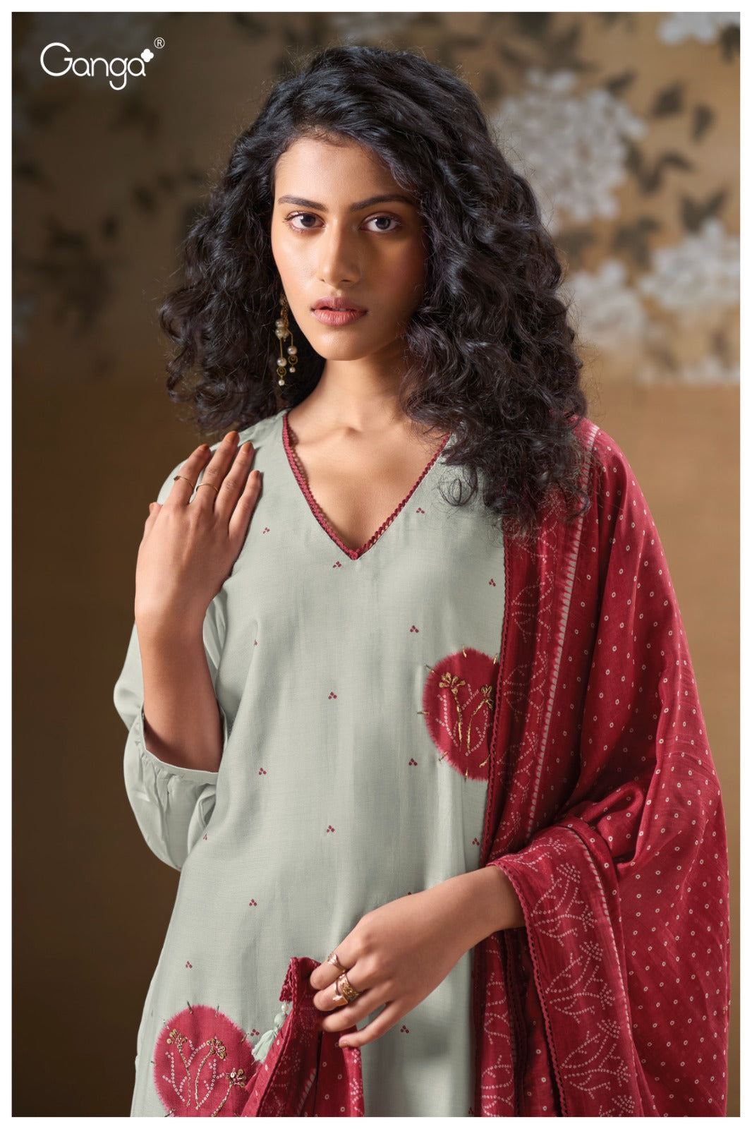 GANGA FASHIONS HARINA S3242 - PREMIUM PURE BEMBERG SILK | ASHOK LAL & SONS