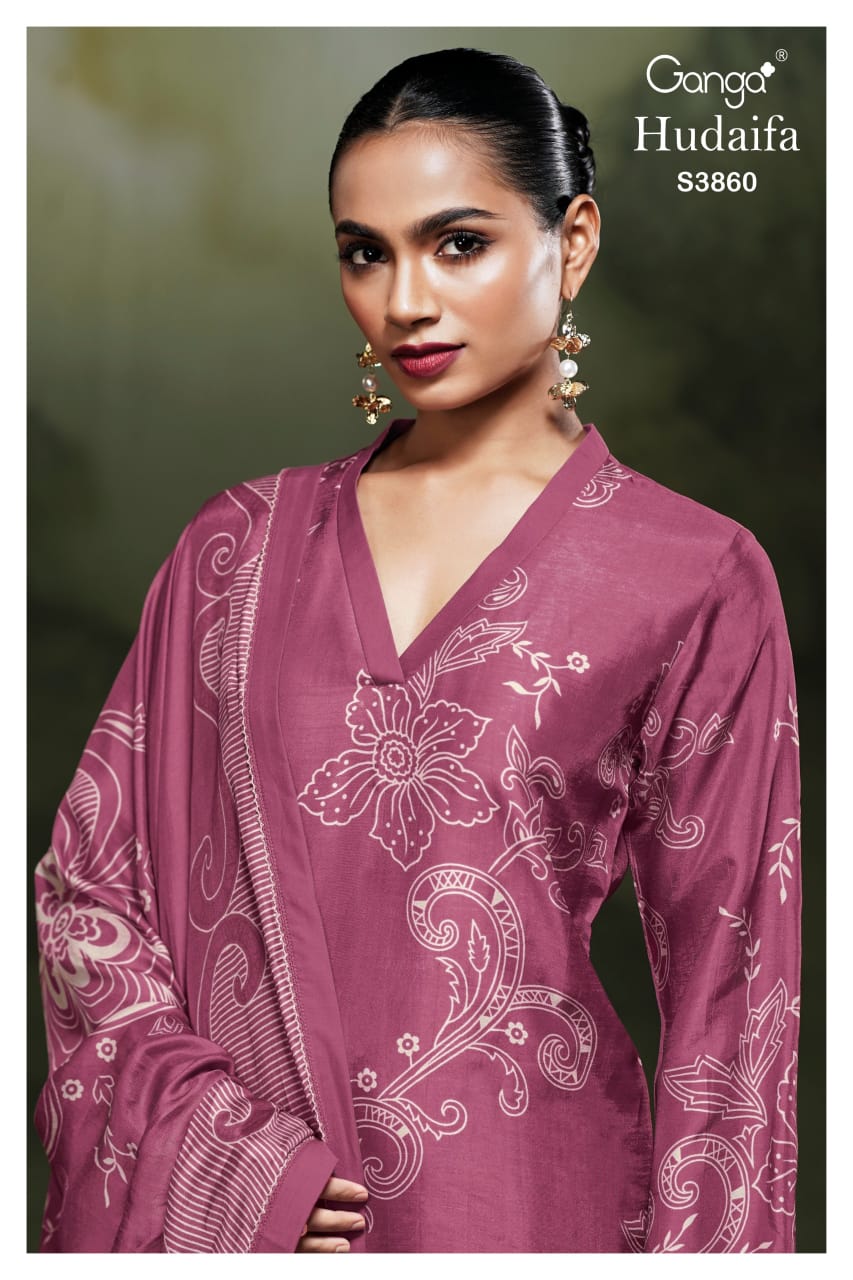 Ganga HUDAIFA S3860| Ganga Suits Wholesaler in Rohtak – Ashok Lal & Sons