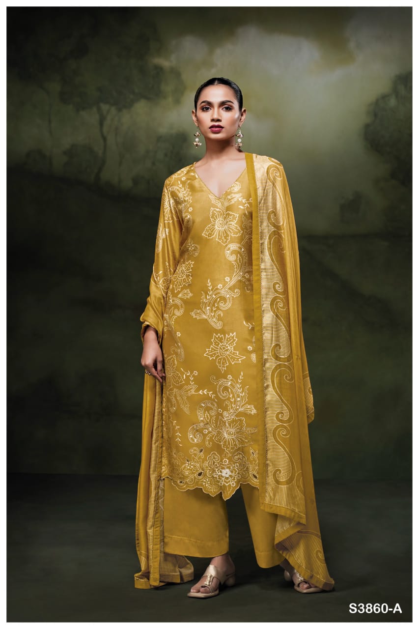 Ganga HUDAIFA S3860| Ganga Suits Wholesaler in Rohtak – Ashok Lal & Sons