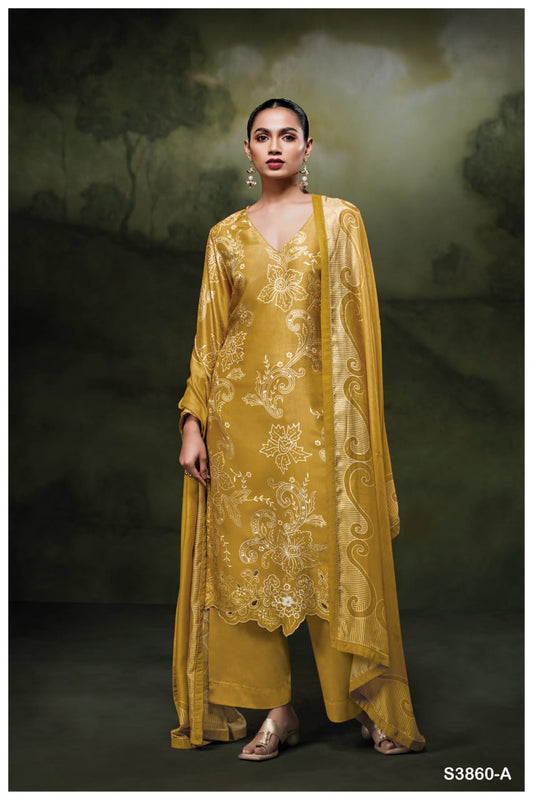 Ganga HUDAIFA S3860| Ganga Suits Wholesaler in Rohtak – Ashok Lal & Sons
