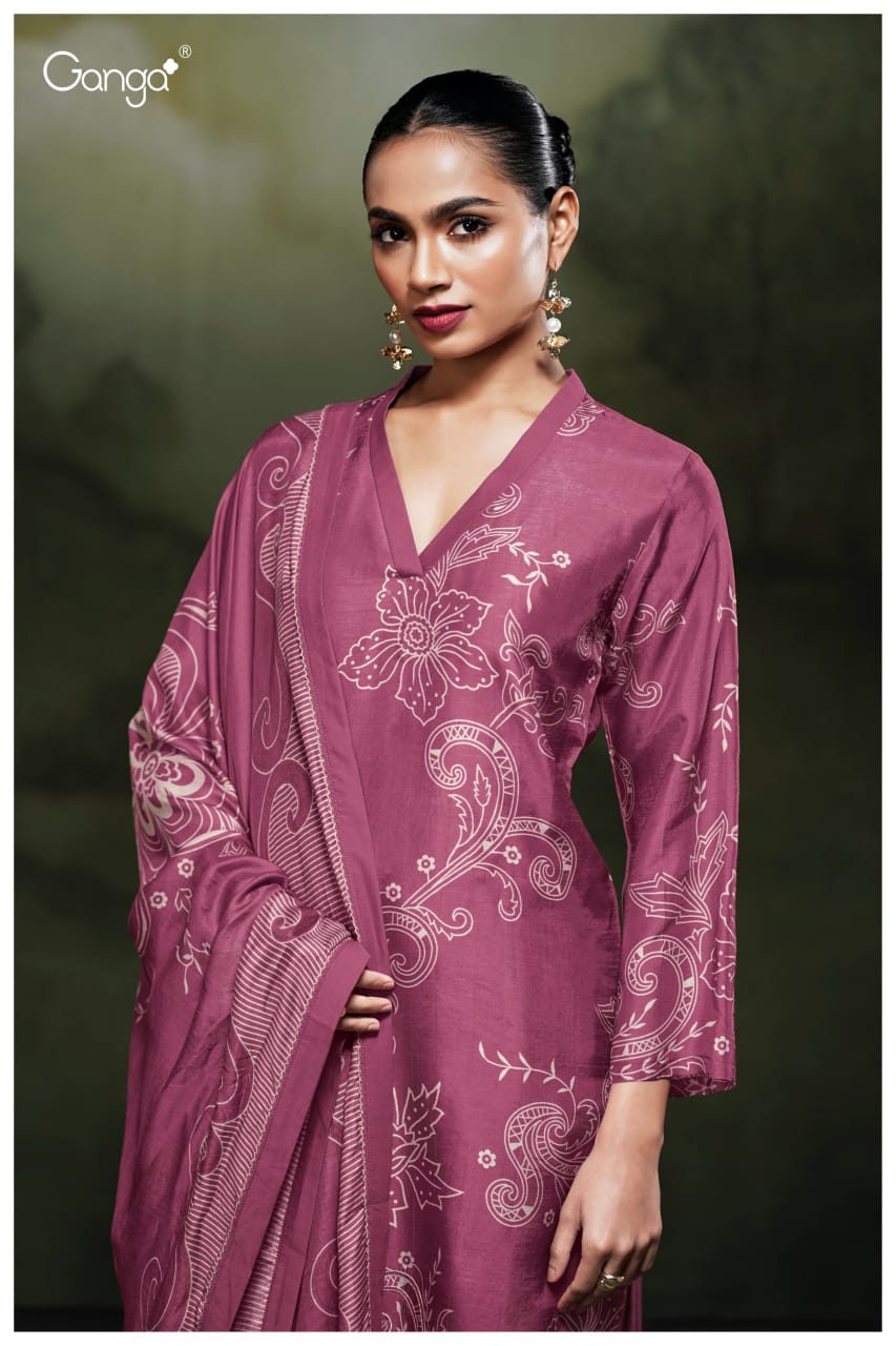 Ganga HUDAIFA S3860| Ganga Suits Wholesaler in Rohtak – Ashok Lal & Sons