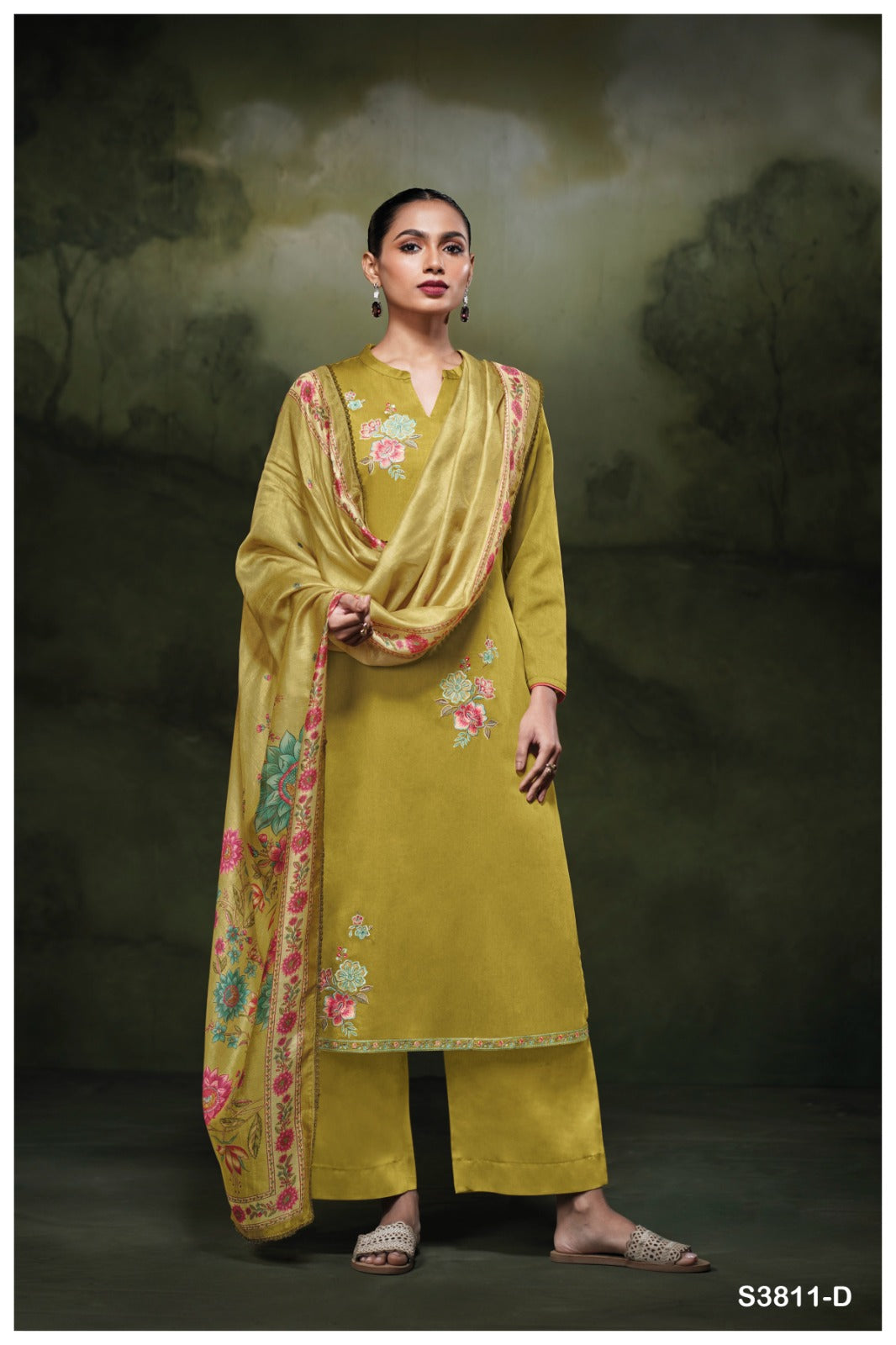 Ganga YENNOHA S3811| Ganga Suits Wholesaler in Rohtak – Ashok Lal & Sons