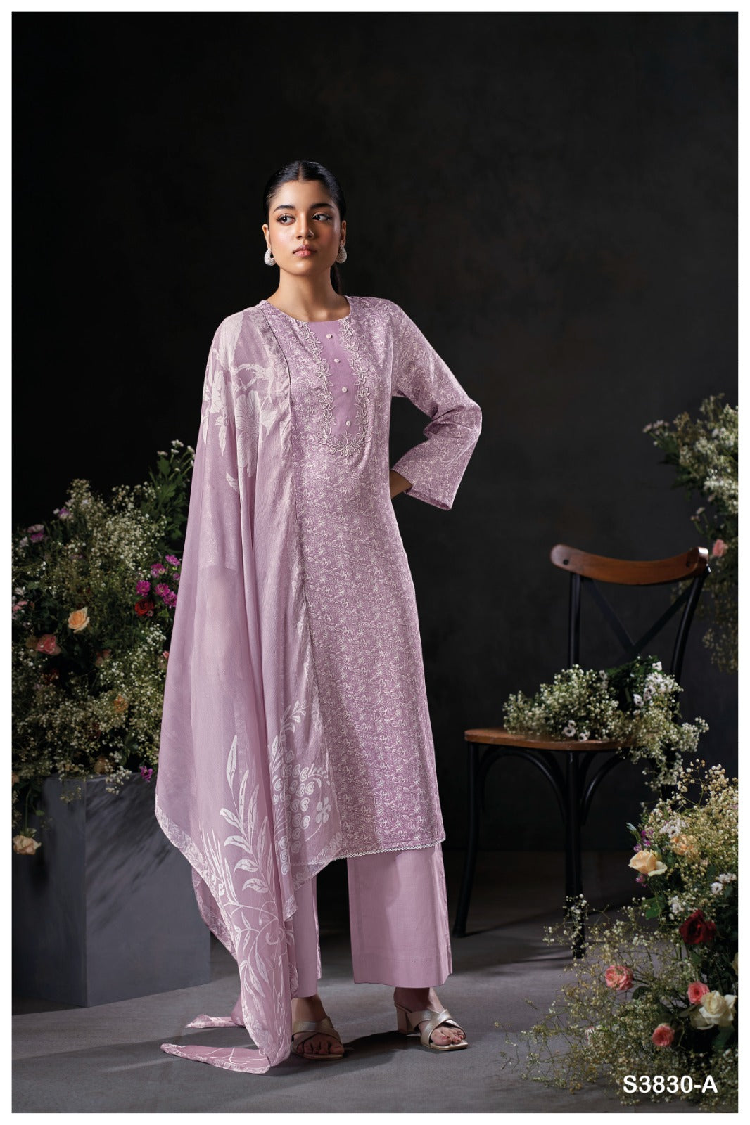 Ganga KAELANI S3830| Ganga Suits Wholesaler in Rohtak – Ashok Lal & Sons