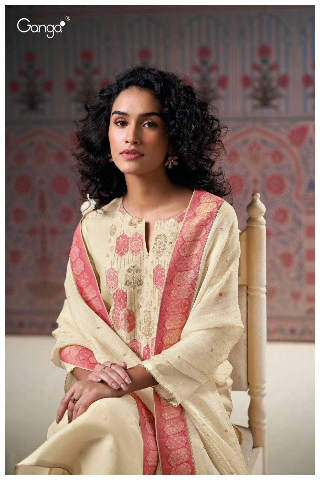 Ganga MALINA S3159| Ganga Suits Wholesaler in Rohtak – Ashok Lal & Sons