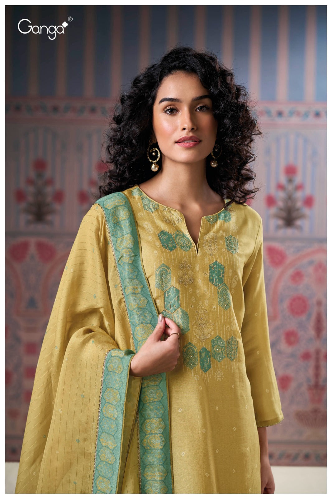 Ganga MALINA S3159| Ganga Suits Wholesaler in Rohtak – Ashok Lal & Sons