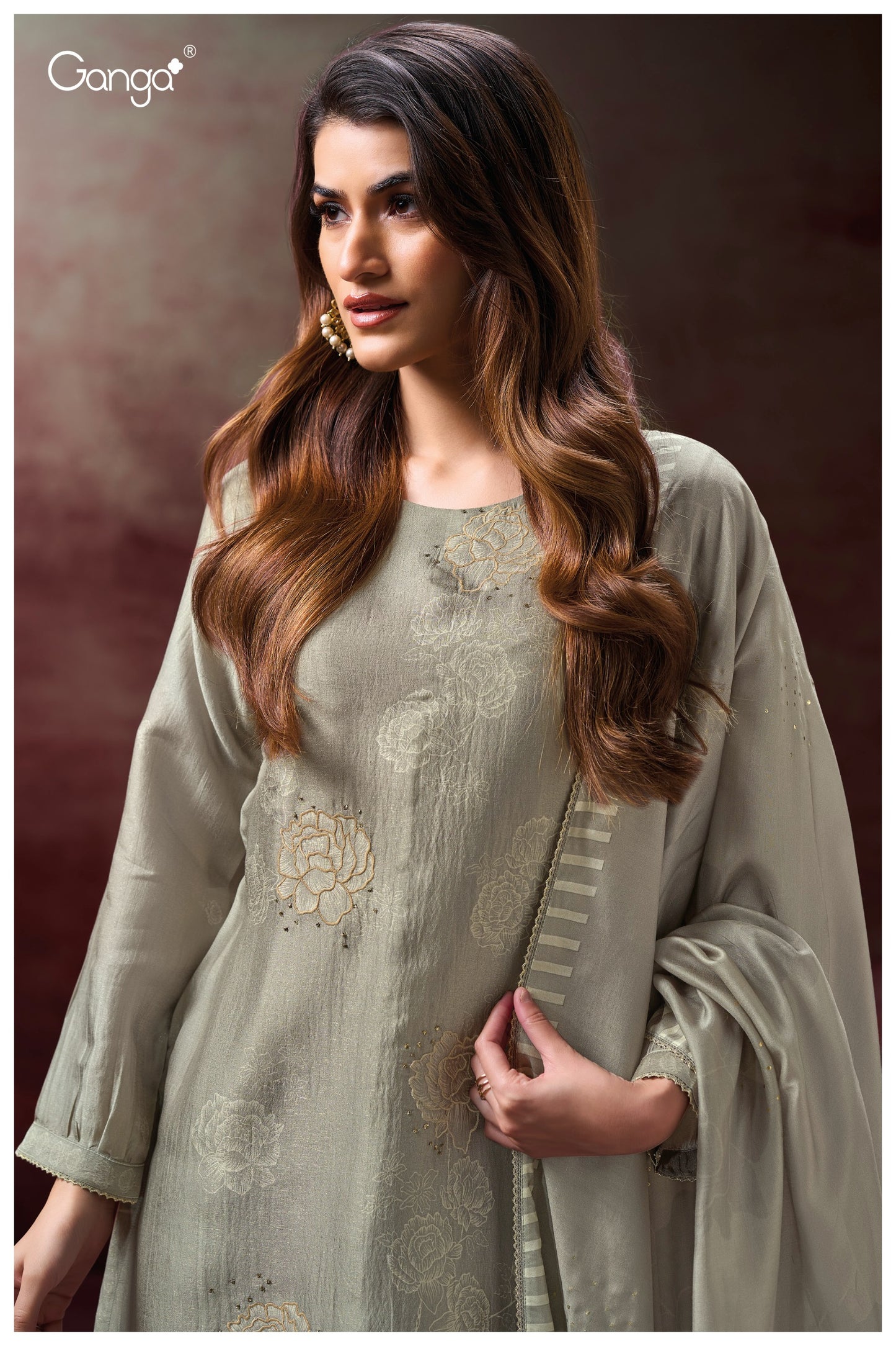 Ganga ELLAHI S3141| Ganga Suits Wholesaler in Rohtak – Ashok Lal & Sons