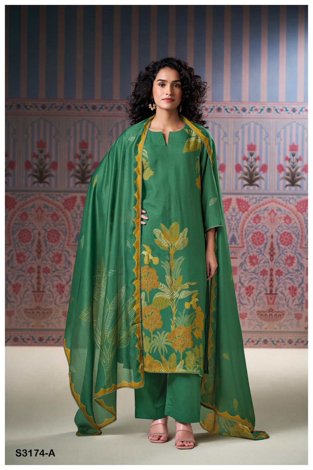 Ganga AAKANSHI S3174| Ganga Suits Wholesaler in Rohtak – Ashok Lal & Sons