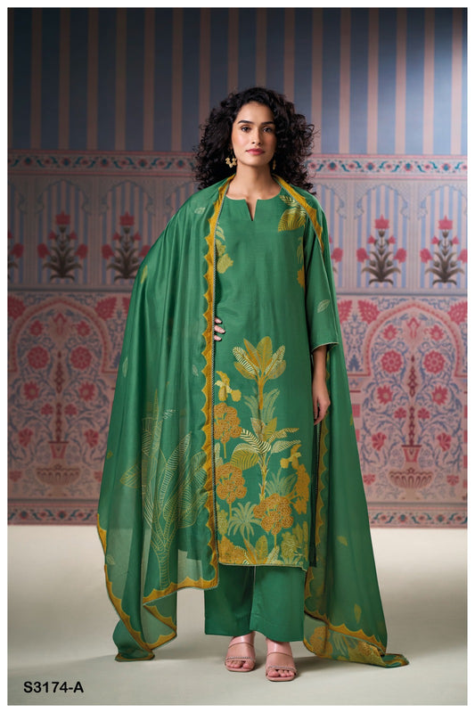 Ganga AAKANSHI S3174| Ganga Suits Wholesaler in Rohtak – Ashok Lal & Sons