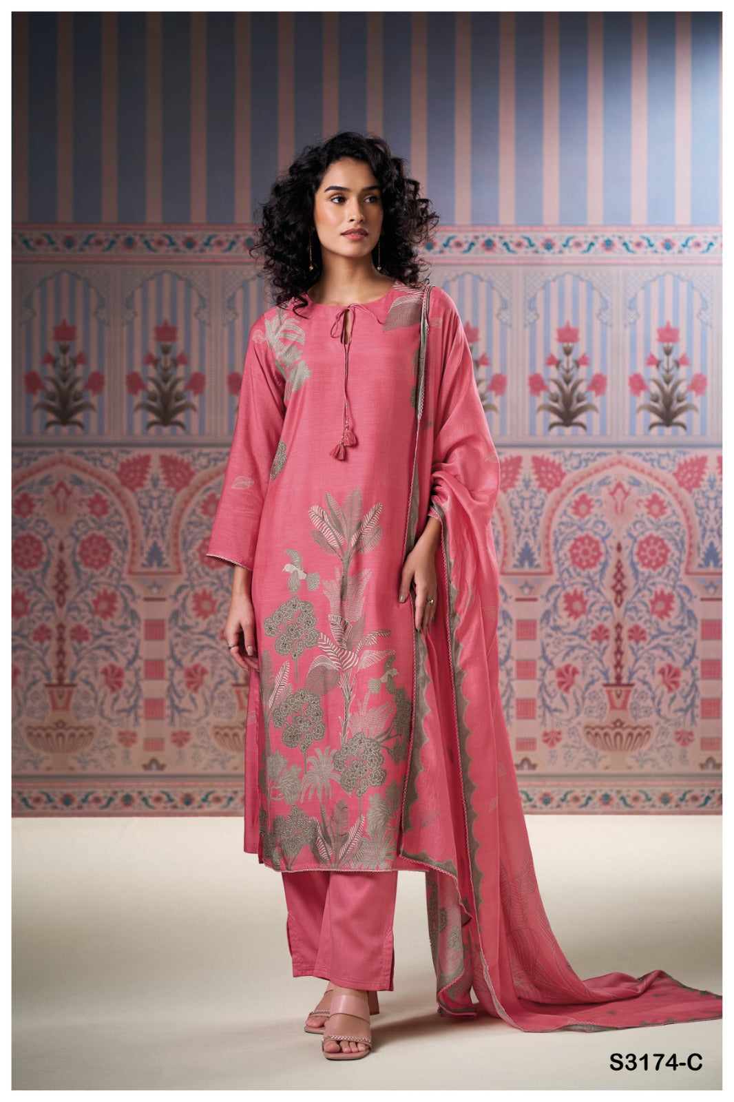 Ganga AAKANSHI S3174| Ganga Suits Wholesaler in Rohtak – Ashok Lal & Sons