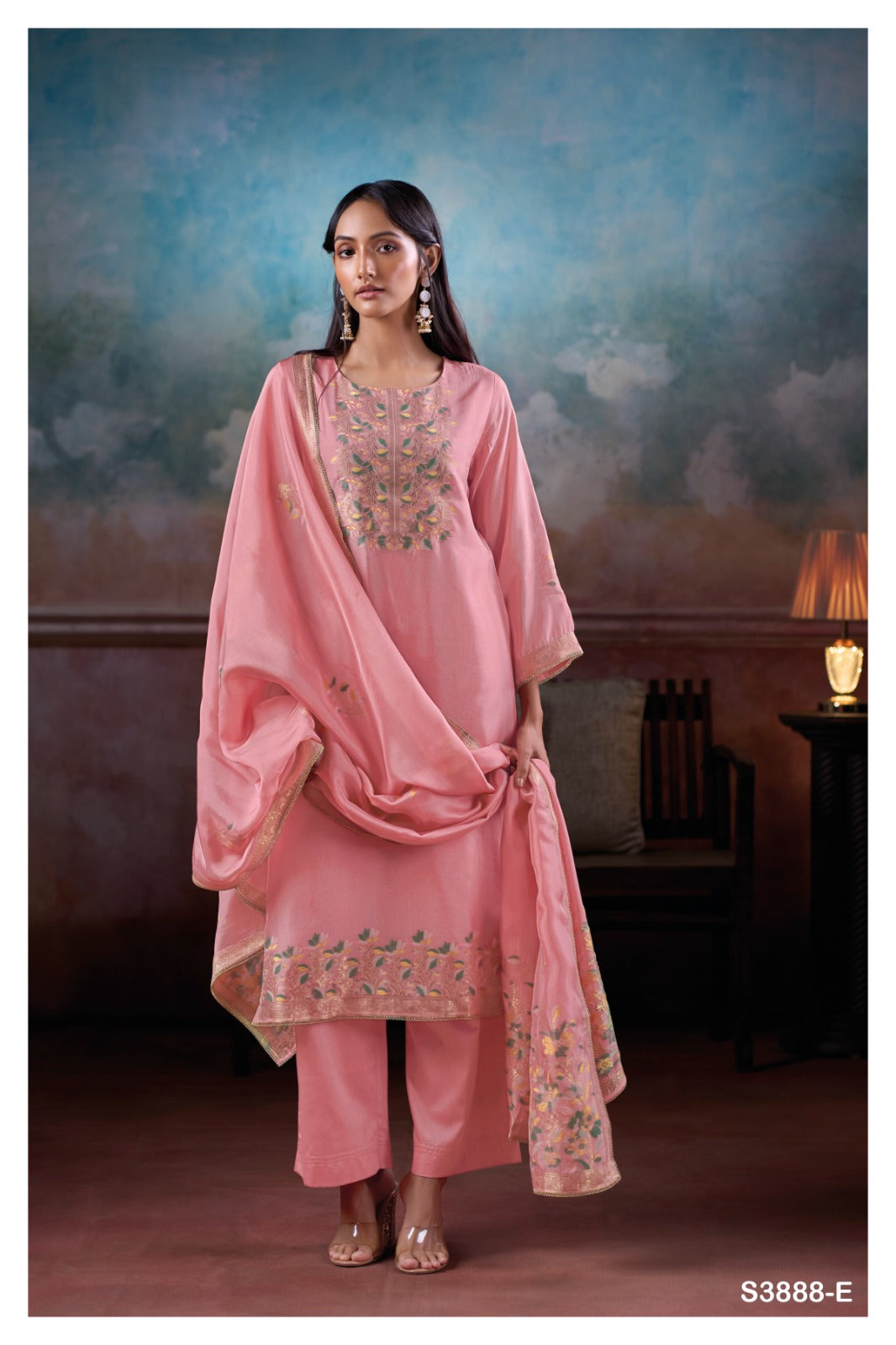 Ganga MANSIYA S3888| Ganga Suits Wholesaler in Rohtak – Ashok Lal & Sons