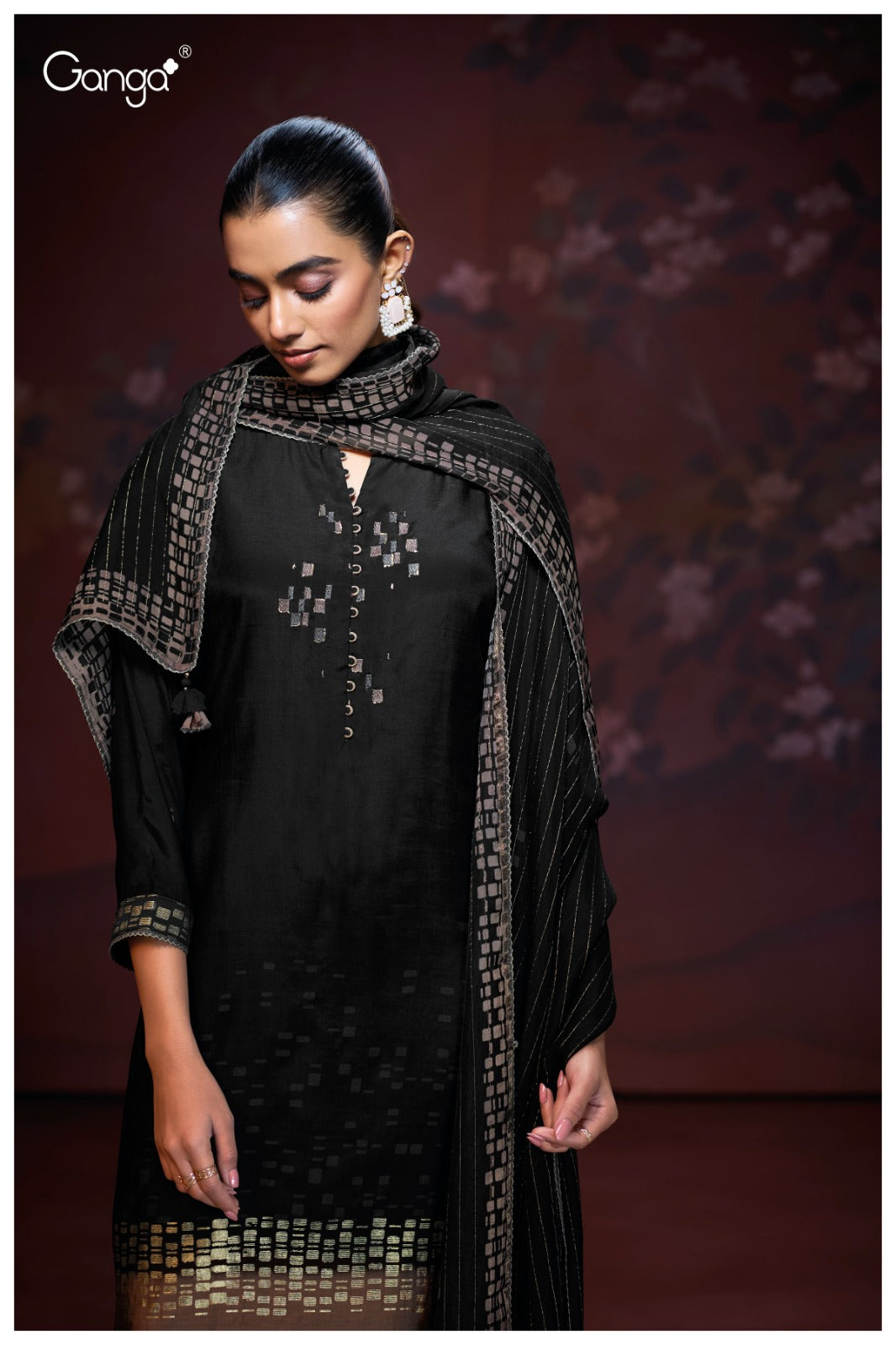 Ganga ADHITRI S3166| Ganga Suits Wholesaler in Rohtak – Ashok Lal & Sons