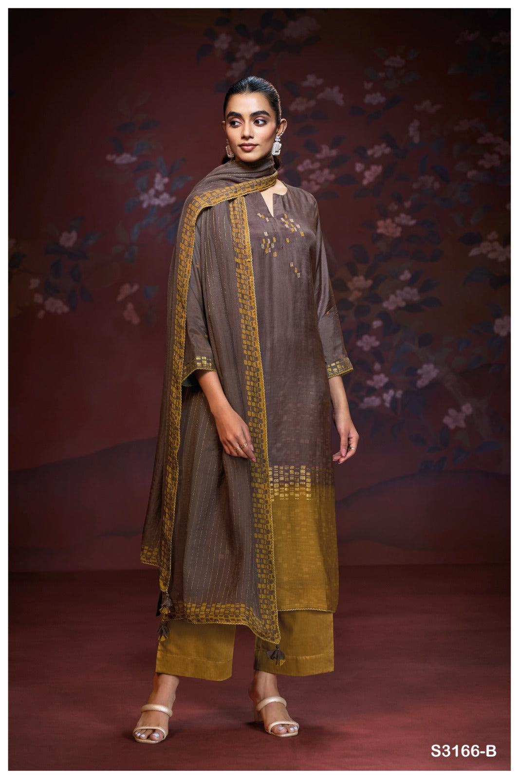 Ganga ADHITRI S3166| Ganga Suits Wholesaler in Rohtak – Ashok Lal & Sons