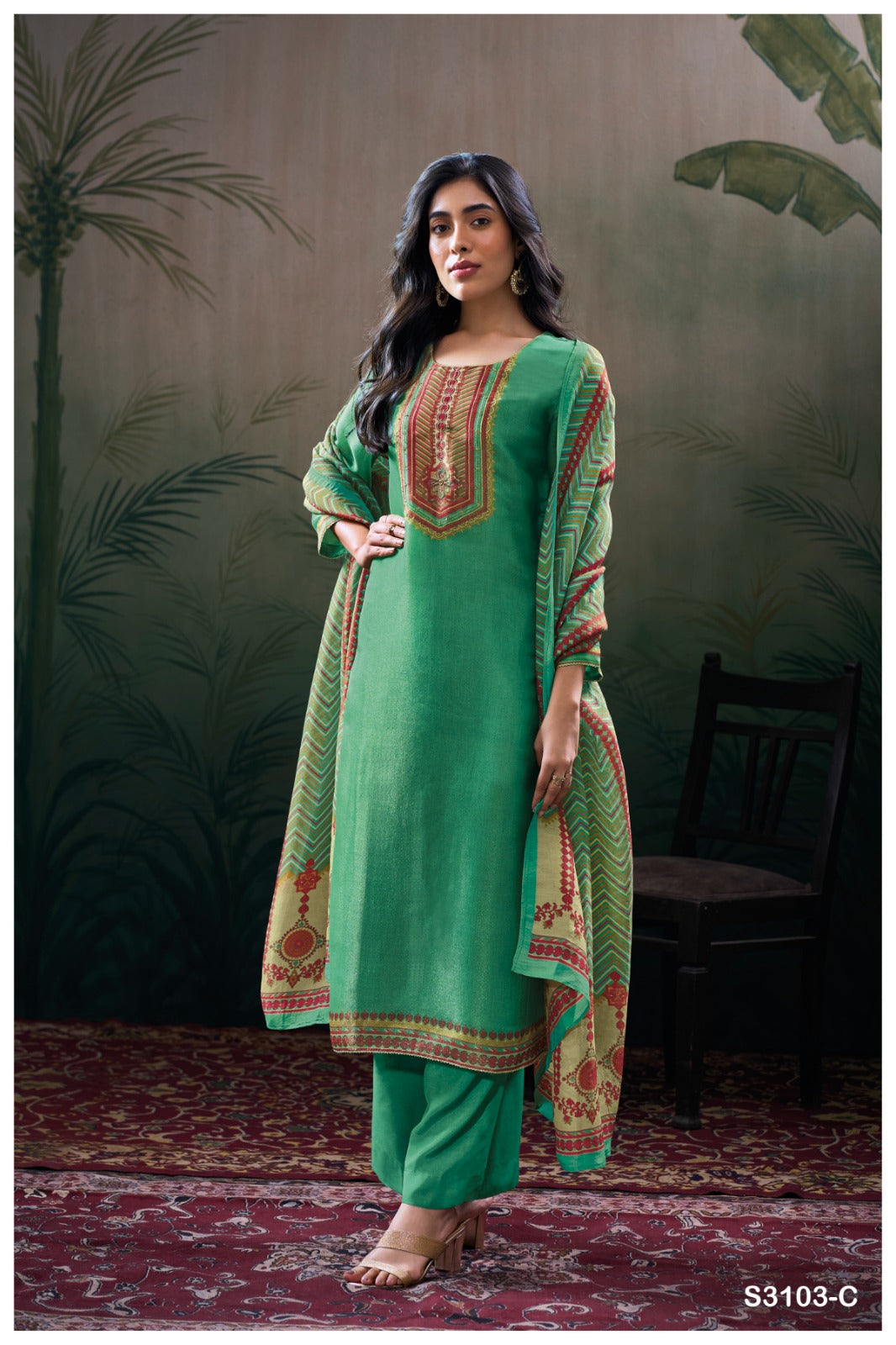 Ganga KIRTHVI S3101| Ganga Suits Wholesaler in Rohtak – Ashok Lal & Sons