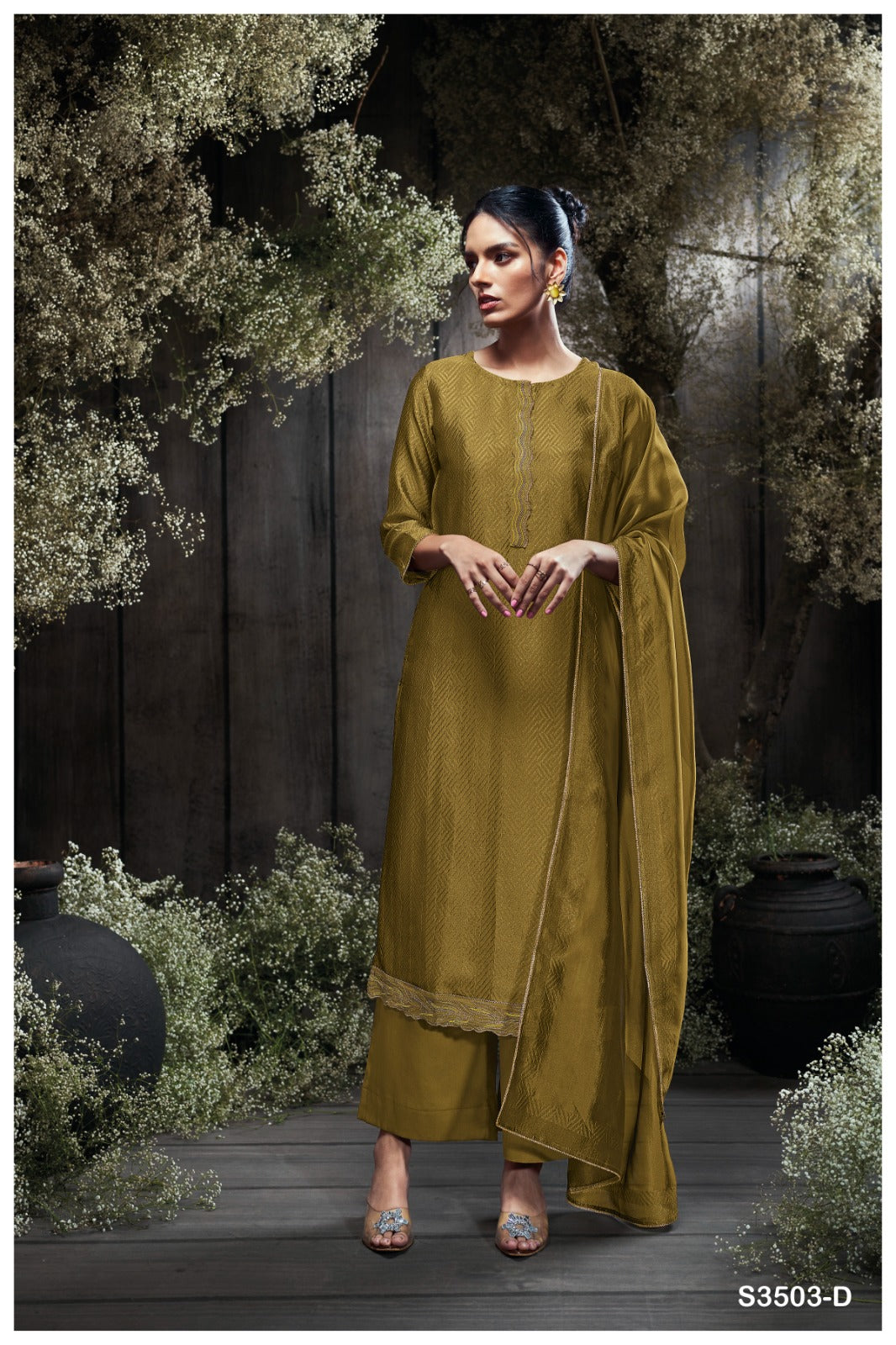 Ganga OSENNA S3503 | Premium Viscose Woven Suits Suit – Ganga Suits Ashok Lal & Sons