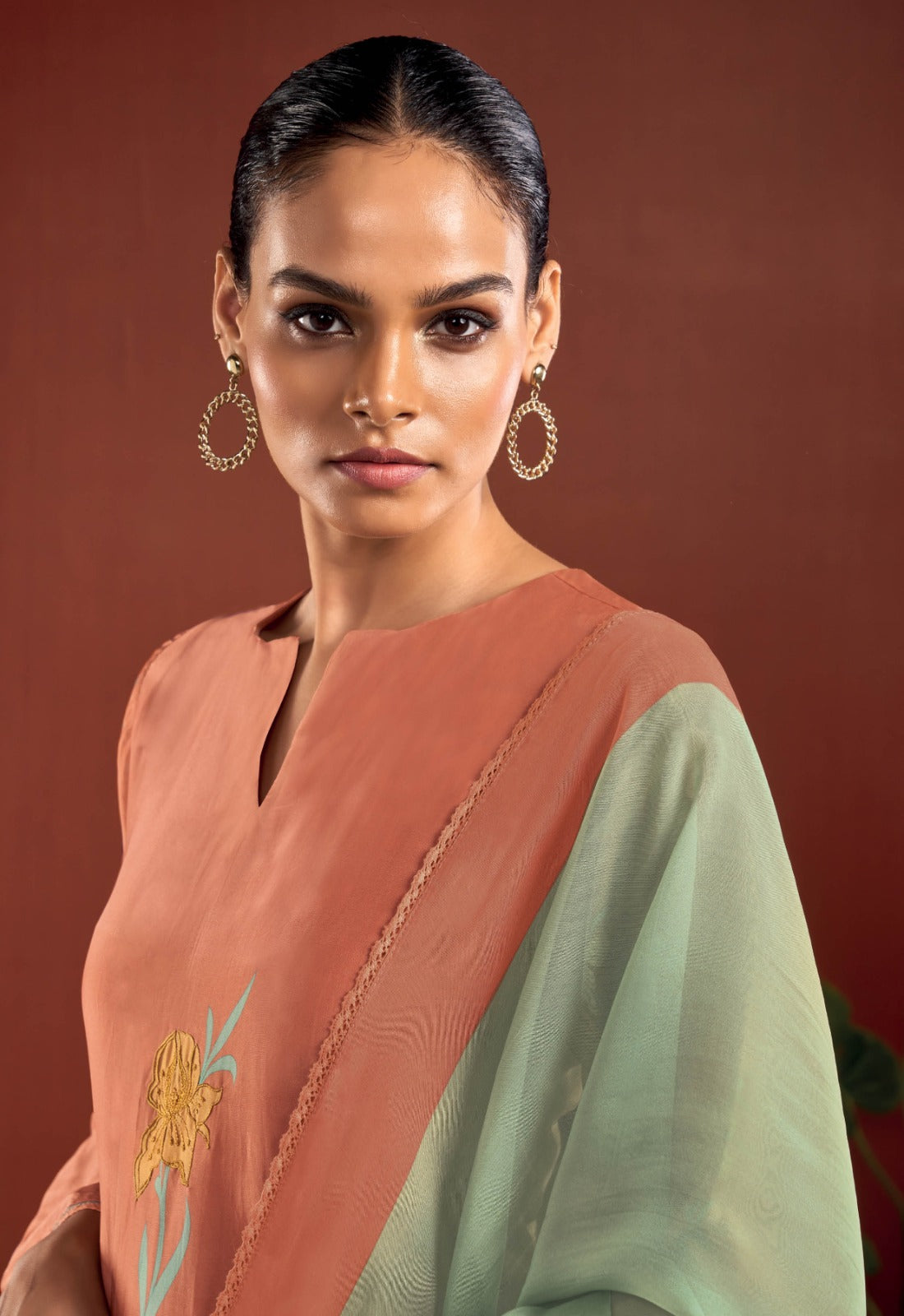 Ganga LUCELLA S2882 Premium Pure Bemberg Silk Suit – Ganga Suits Ashok Lal & Sons
