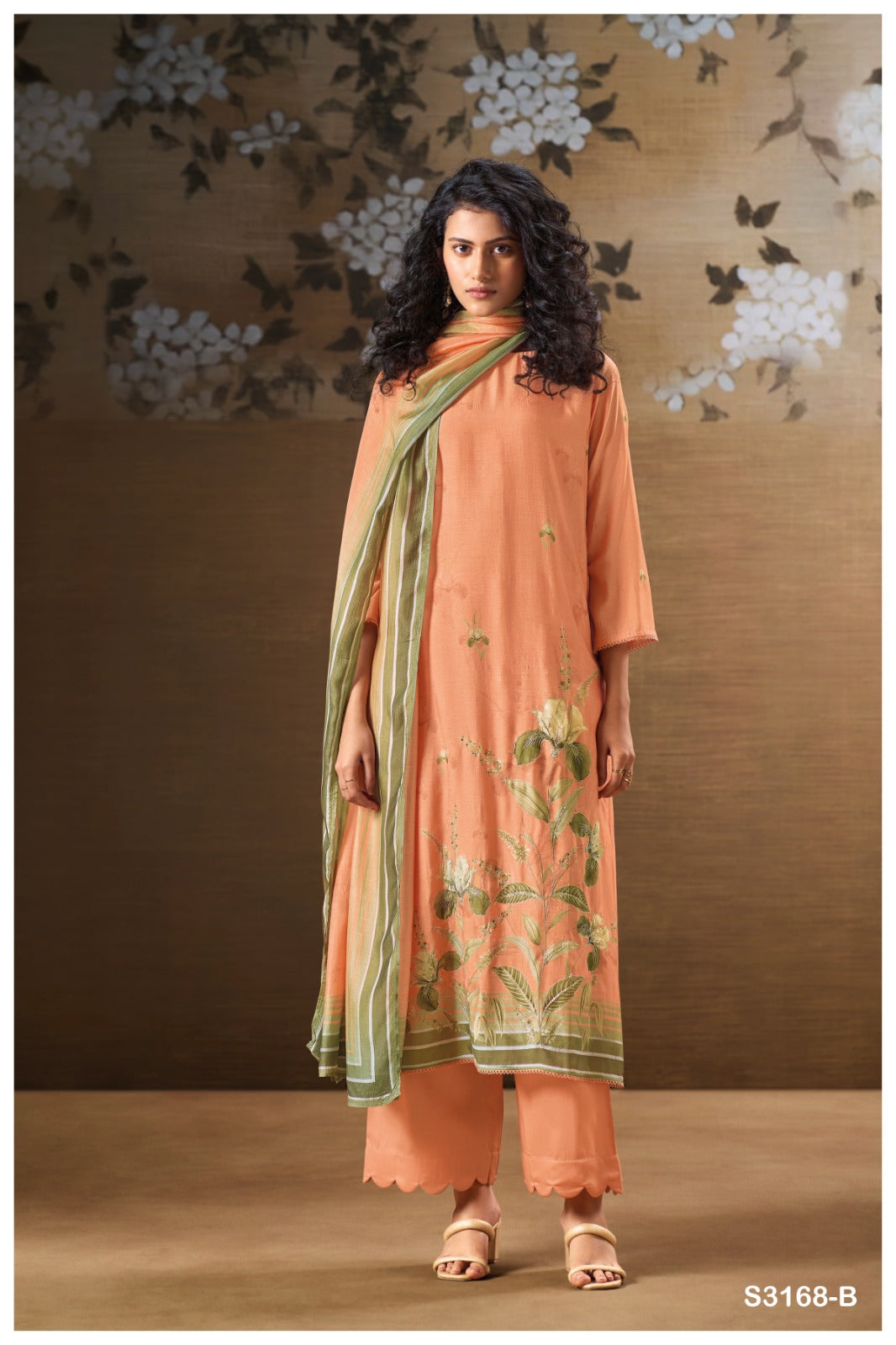 GANGA JAERA S3168 | Premium Bemberg Silk Suit – Ganga Suits Ashok Lal & Sons