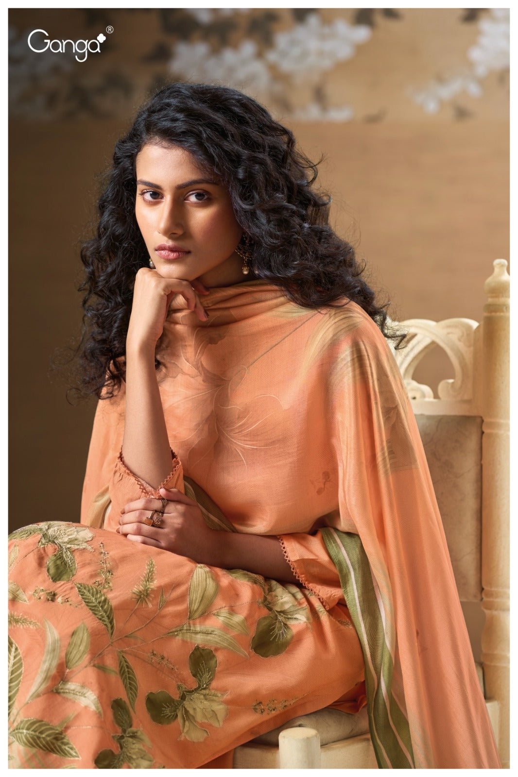 GANGA JAERA S3168 | Premium Bemberg Silk Suit – Ganga Suits Ashok Lal & Sons