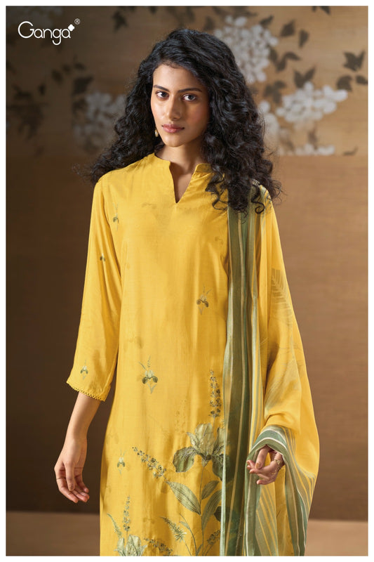 GANGA JAERA S3168 | Premium Bemberg Silk Suit – Ganga Suits Ashok Lal & Sons
