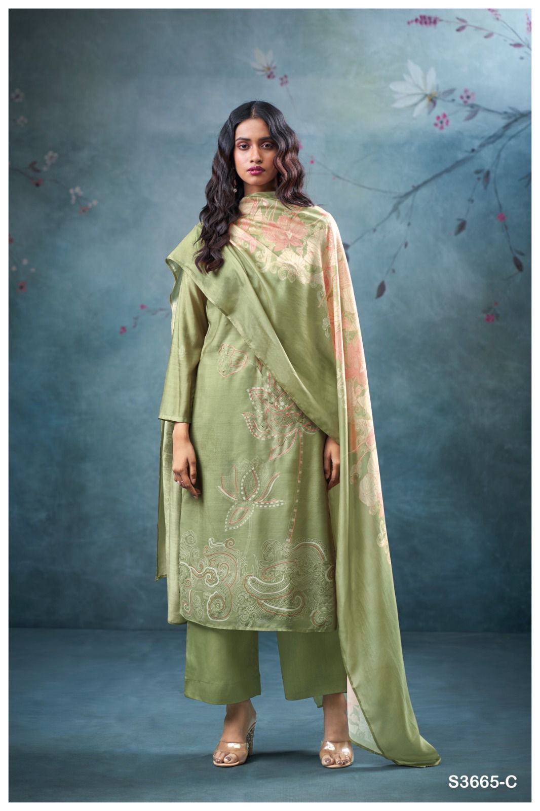 GANGA FASHIONS QIRAT | S3665