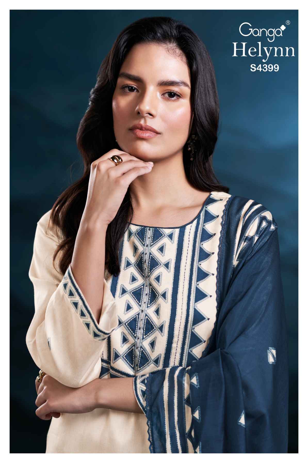 BUY GANGA SUITS ONLINE GANGA HELYNN S4399 CLOSEUP IMAGE