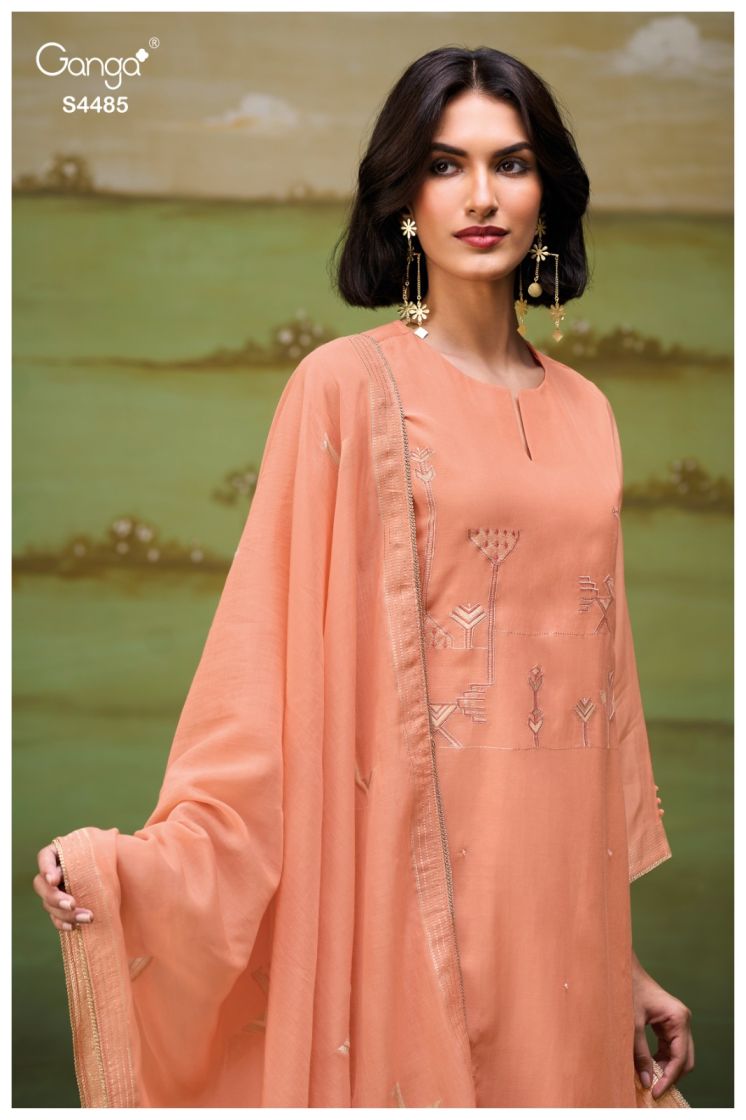 BUY GANGA SUITS GANGA LIYAH S4485 FULL SET