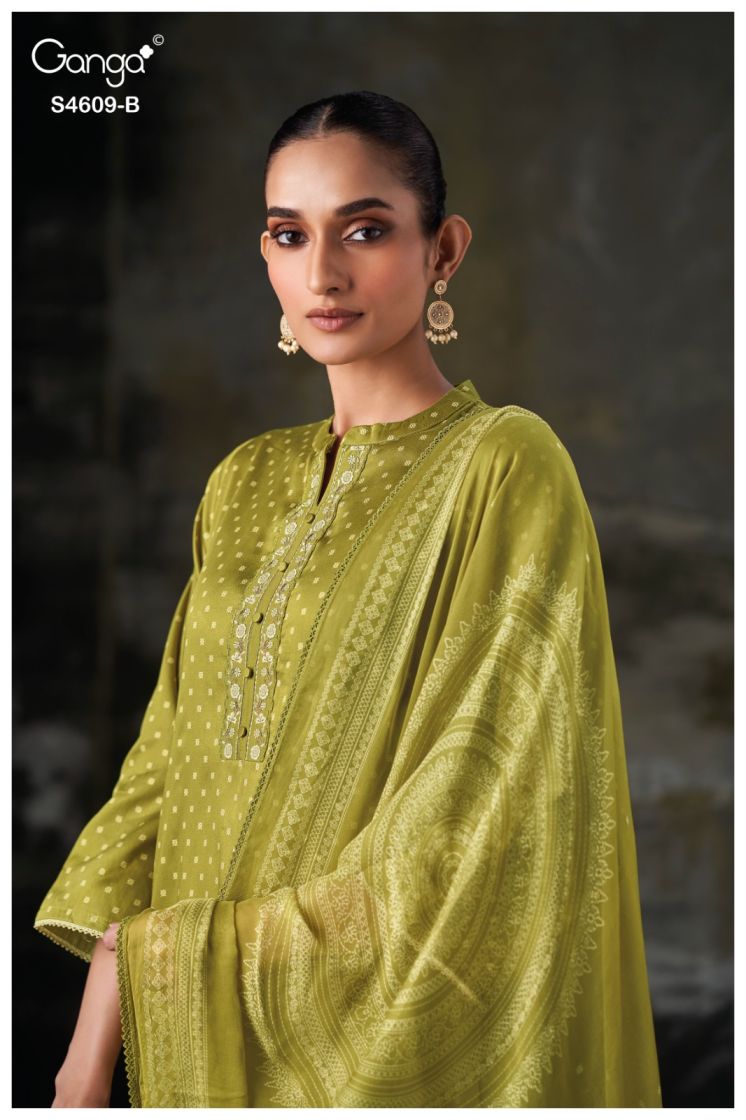 BUY GANGA SUITS GANGA NELIYA S4609 TOP DESIGN