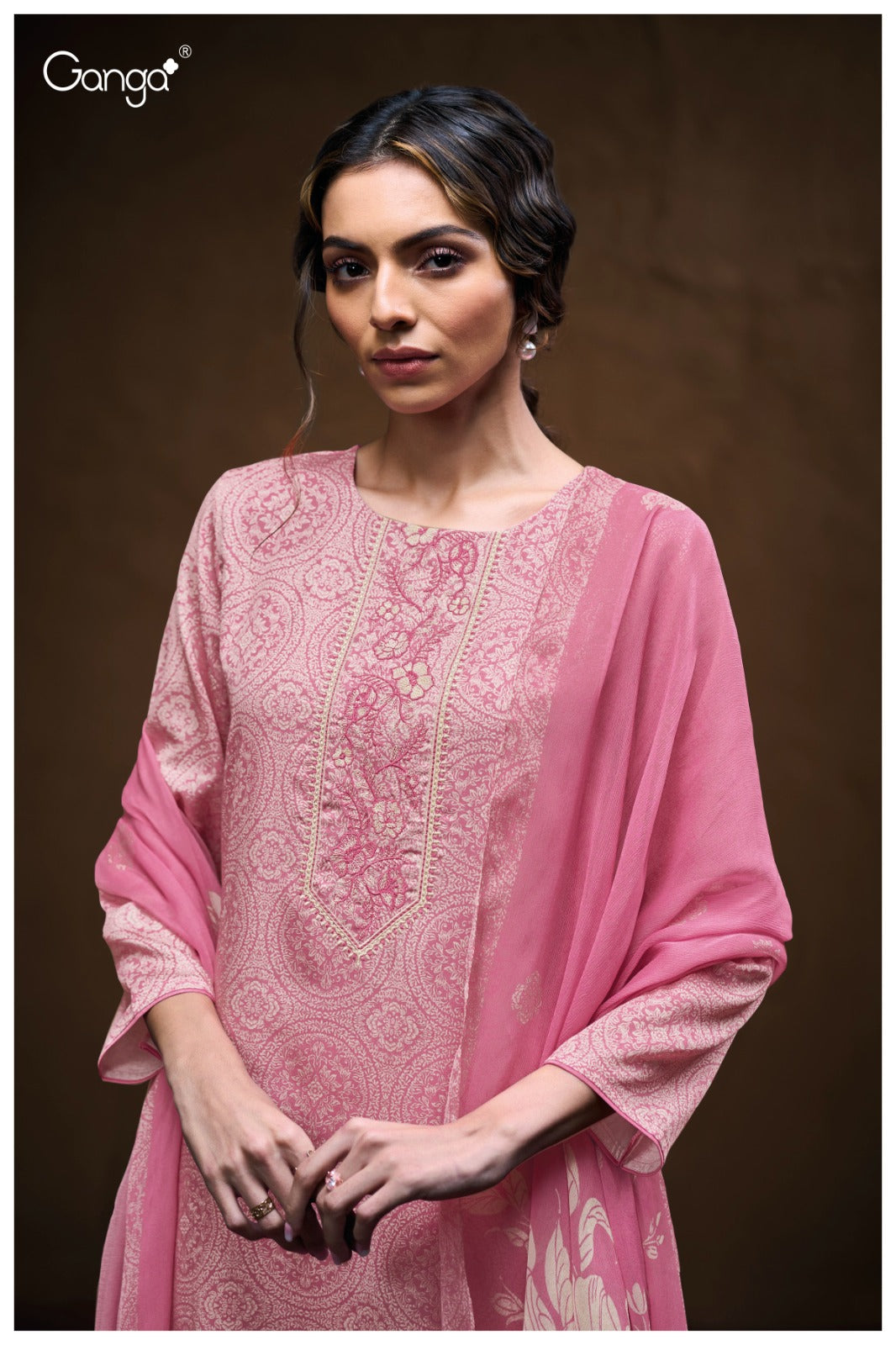GANGA FASHIONS YASHIKA S3789 | PREMIUM COTTON SATIN- ASHOK LAL & SONS