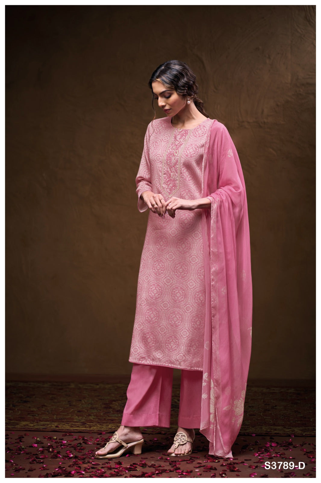 GANGA FASHIONS YASHIKA S3789 | PREMIUM COTTON SATIN- ASHOK LAL & SONS