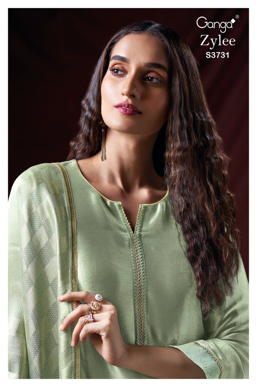 GANGA FASHIONS ZYLEE S3731 | PREMIUM PURE BEMBERG SILK - ASHOK LAL & SONS