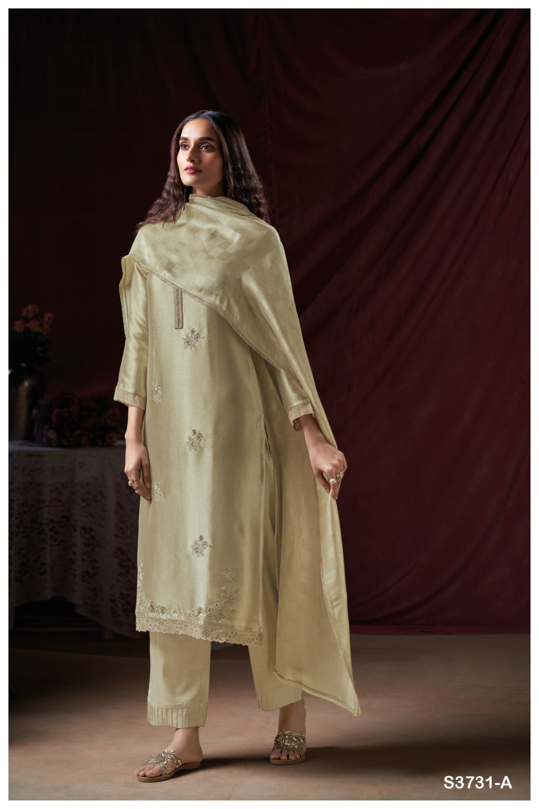 GANGA FASHIONS ZYLEE S3731 | PREMIUM PURE BEMBERG SILK - ASHOK LAL & SONS