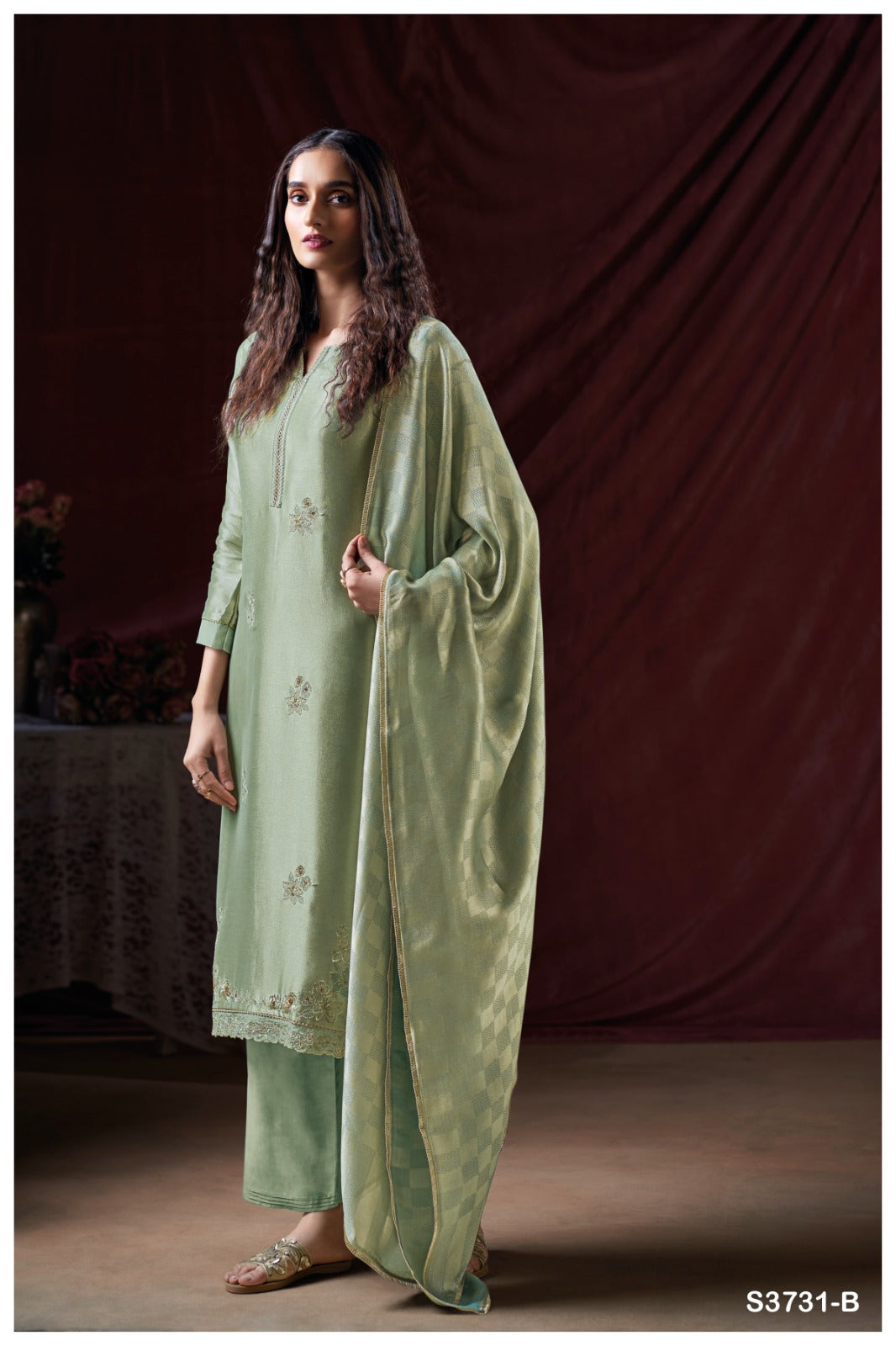 GANGA FASHIONS ZYLEE S3731 | PREMIUM PURE BEMBERG SILK - ASHOK LAL & SONS
