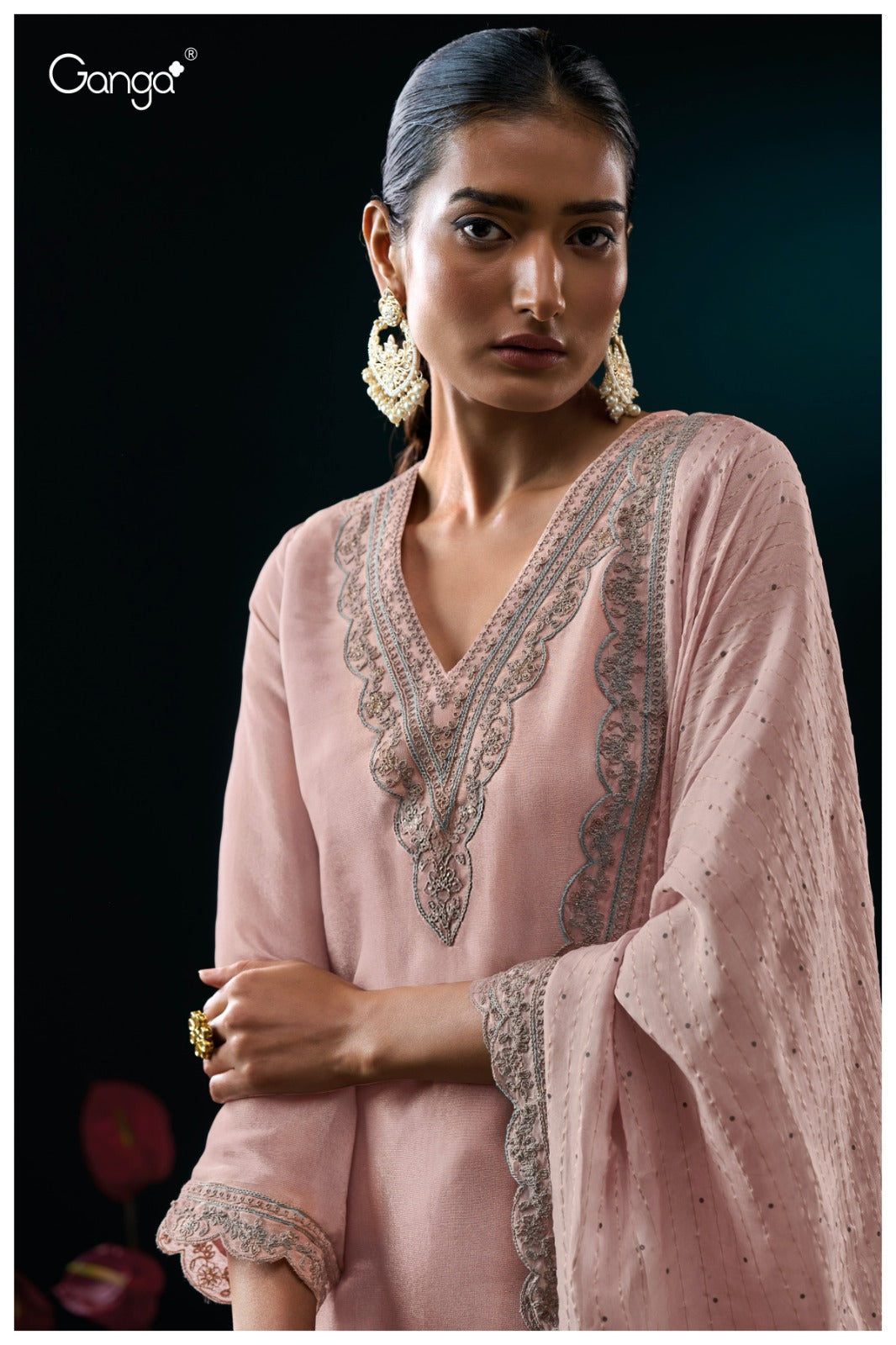 GANGA GRIZELA S3145 | PREMIUM PURE BEMBERG SILK - ASHOK LAL & SONS WHOLESALER