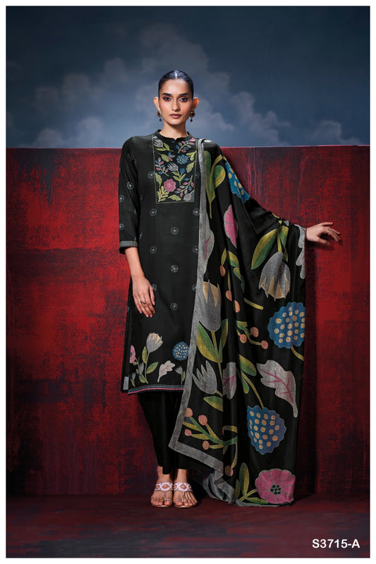 Ganga ISALITH S3715| Ganga Suits Wholesaler in Rohtak – Ashok Lal & Sons