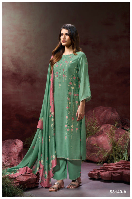 Ganga KRISA S3140| Ganga Suits Wholesaler in Rohtak – Ashok Lal & Sons