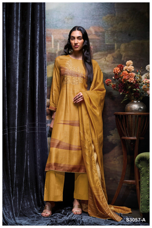 Ganga TEVY S3057| Ganga Suits Wholesaler in Rohtak – Ashok Lal & Sons