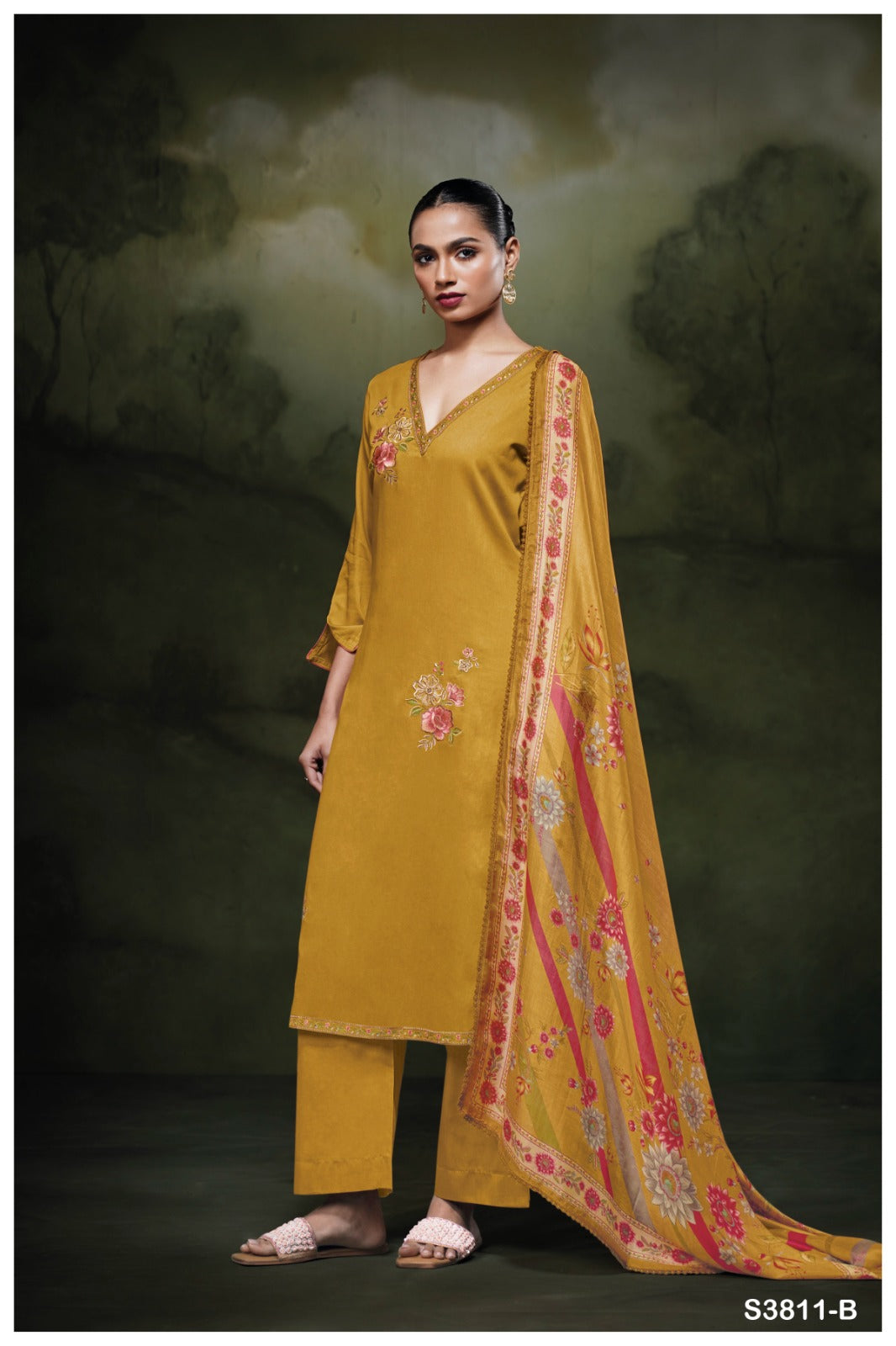 Ganga YENNOHA S3811| Ganga Suits Wholesaler in Rohtak – Ashok Lal & Sons