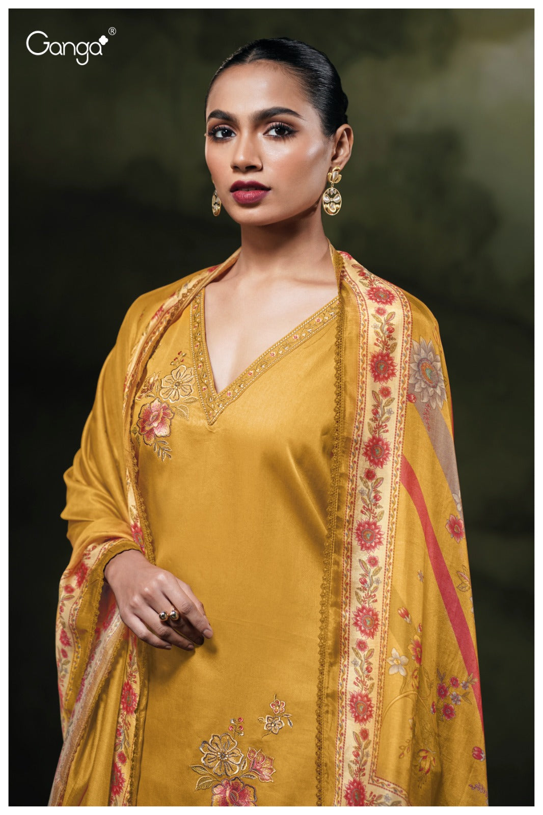Ganga YENNOHA S3811| Ganga Suits Wholesaler in Rohtak – Ashok Lal & Sons