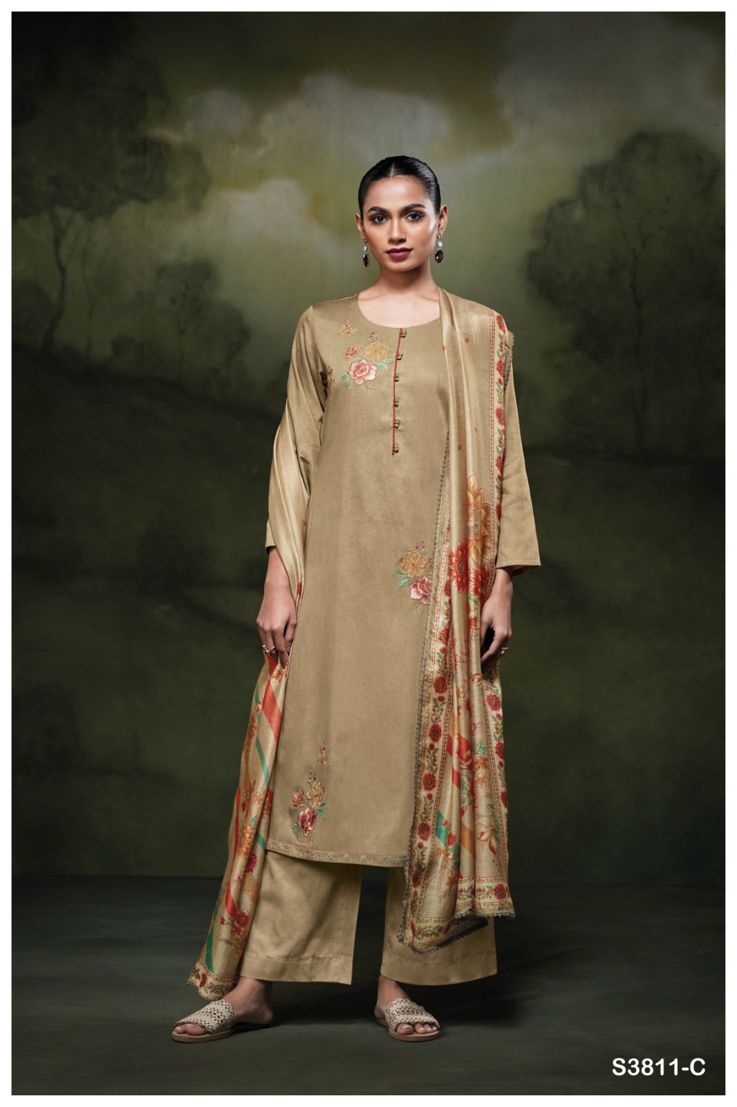 Ganga YENNOHA S3811| Ganga Suits Wholesaler in Rohtak – Ashok Lal & Sons