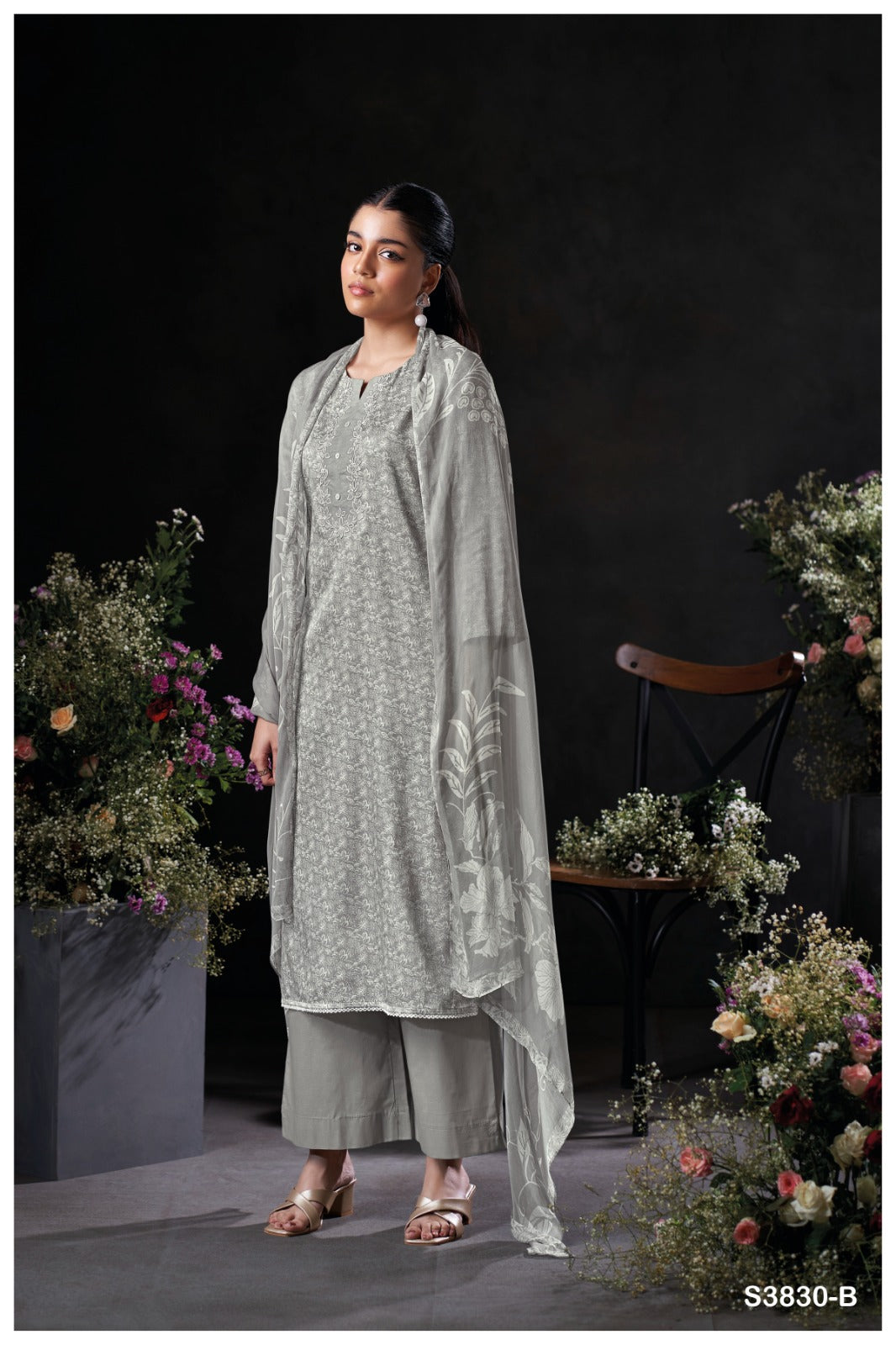 Ganga KAELANI S3830| Ganga Suits Wholesaler in Rohtak – Ashok Lal & Sons