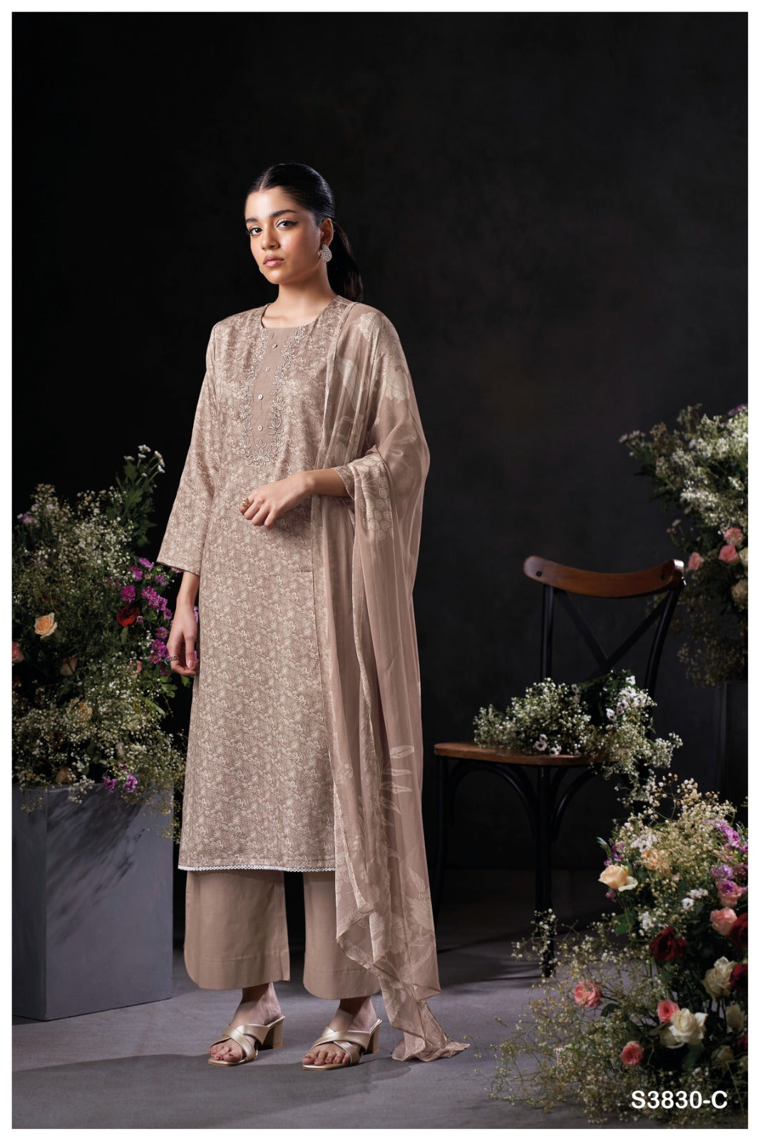 Ganga KAELANI S3830| Ganga Suits Wholesaler in Rohtak – Ashok Lal & Sons
