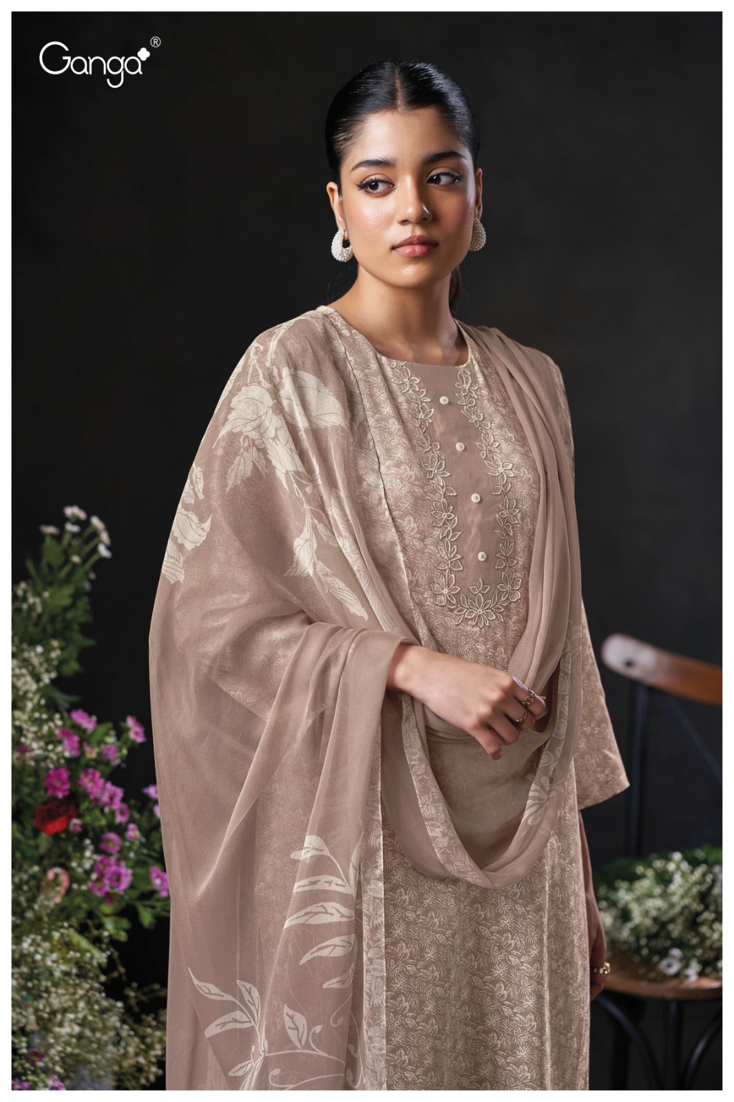 Ganga KAELANI S3830| Ganga Suits Wholesaler in Rohtak – Ashok Lal & Sons