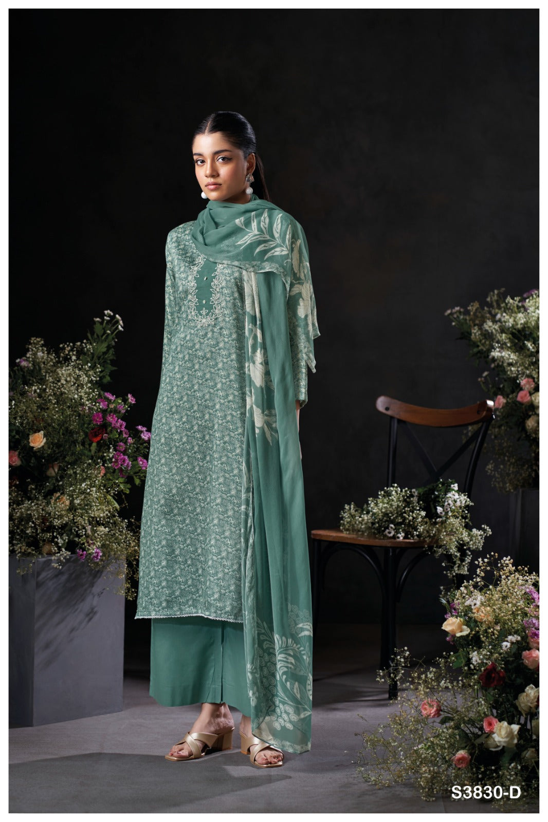 Ganga KAELANI S3830| Ganga Suits Wholesaler in Rohtak – Ashok Lal & Sons