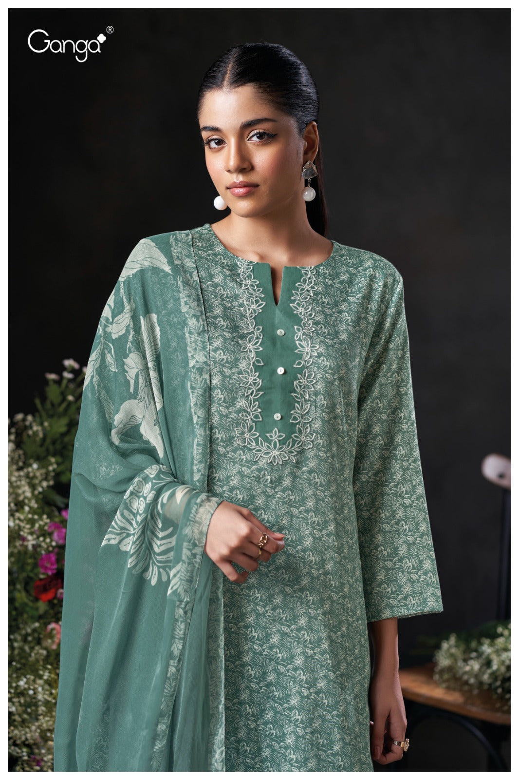 Ganga KAELANI S3830| Ganga Suits Wholesaler in Rohtak – Ashok Lal & Sons