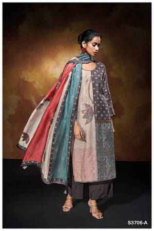 Ganga BLYTHE S3706| Ganga Suits Wholesaler in Rohtak – Ashok Lal & Sons