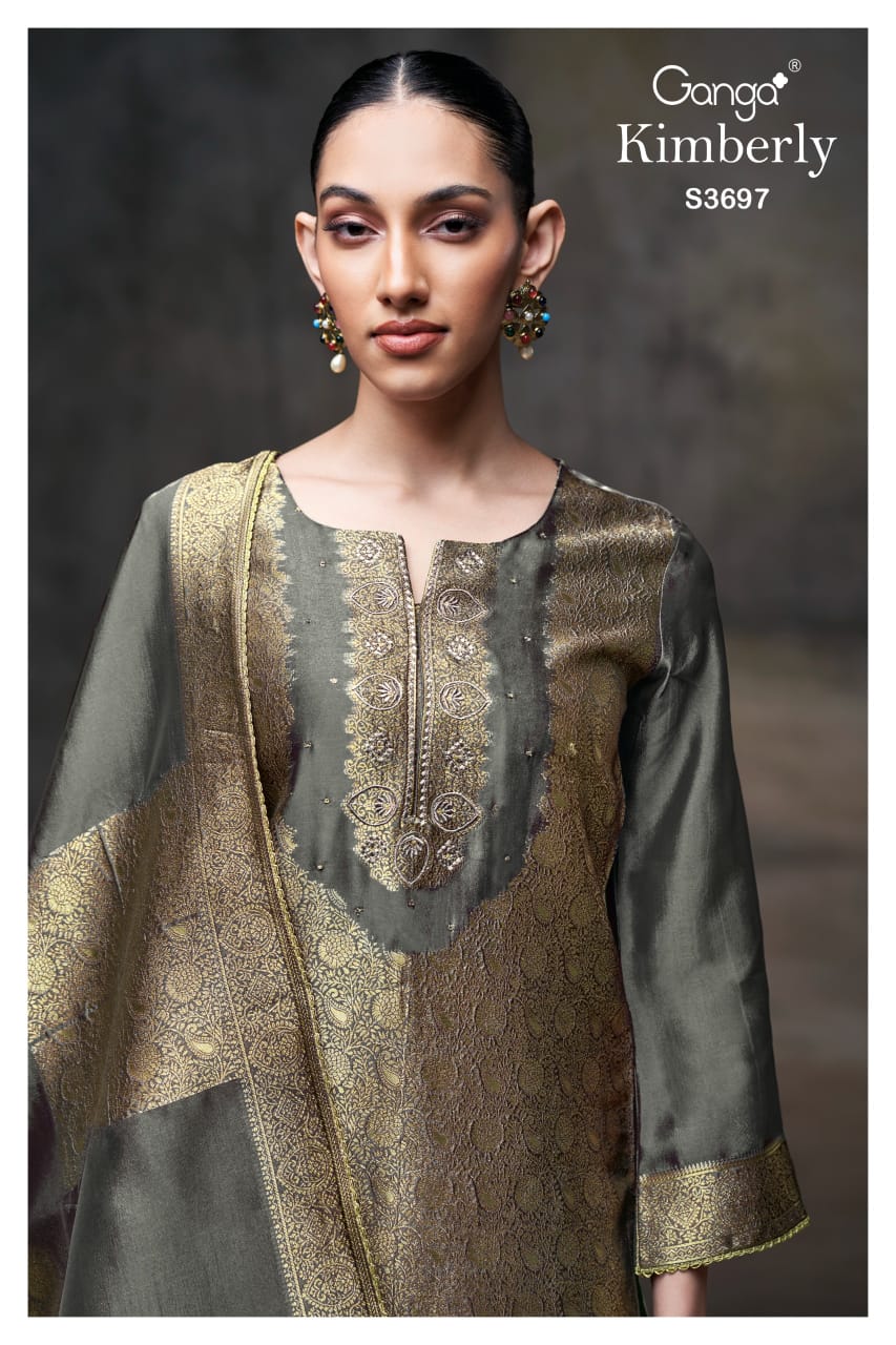 Ganga KIMBERLY S3697| Ganga Suits Wholesaler in Rohtak – Ashok Lal & Sons
